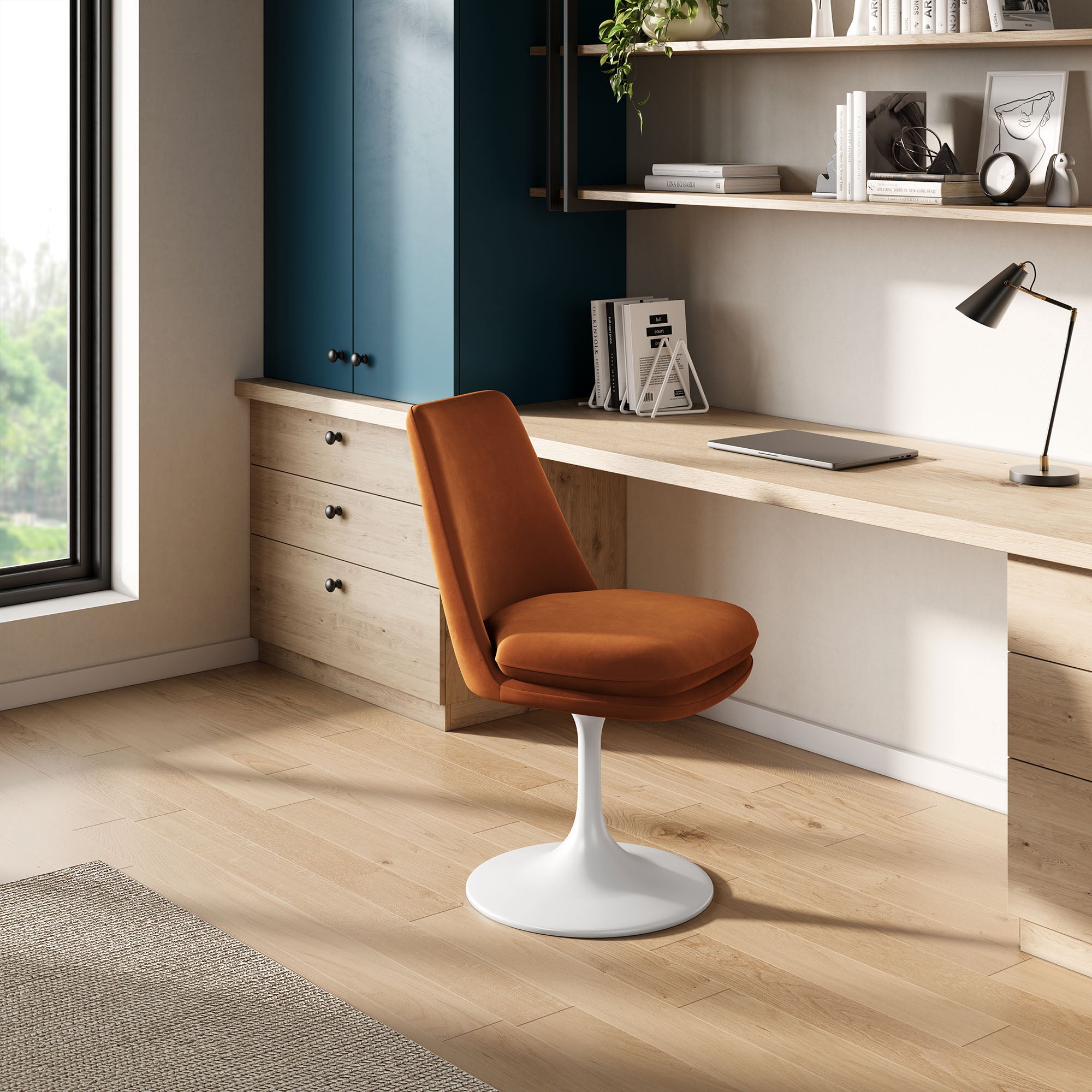 Modway Lippa Swivel Dining Performance Velvet Side Chair
