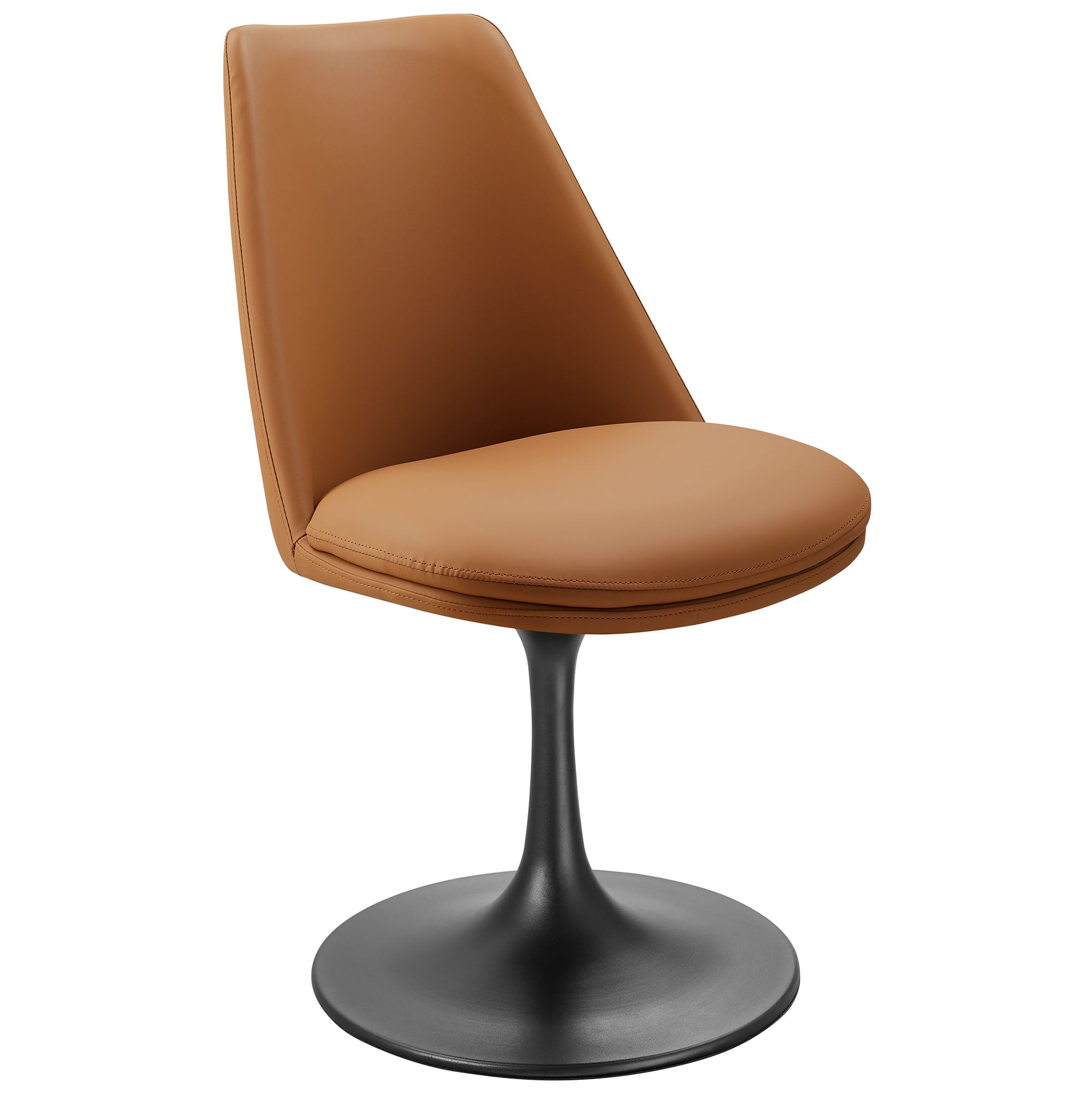 Modway Lippa Swivel Dining Vegan Leather Side Chair