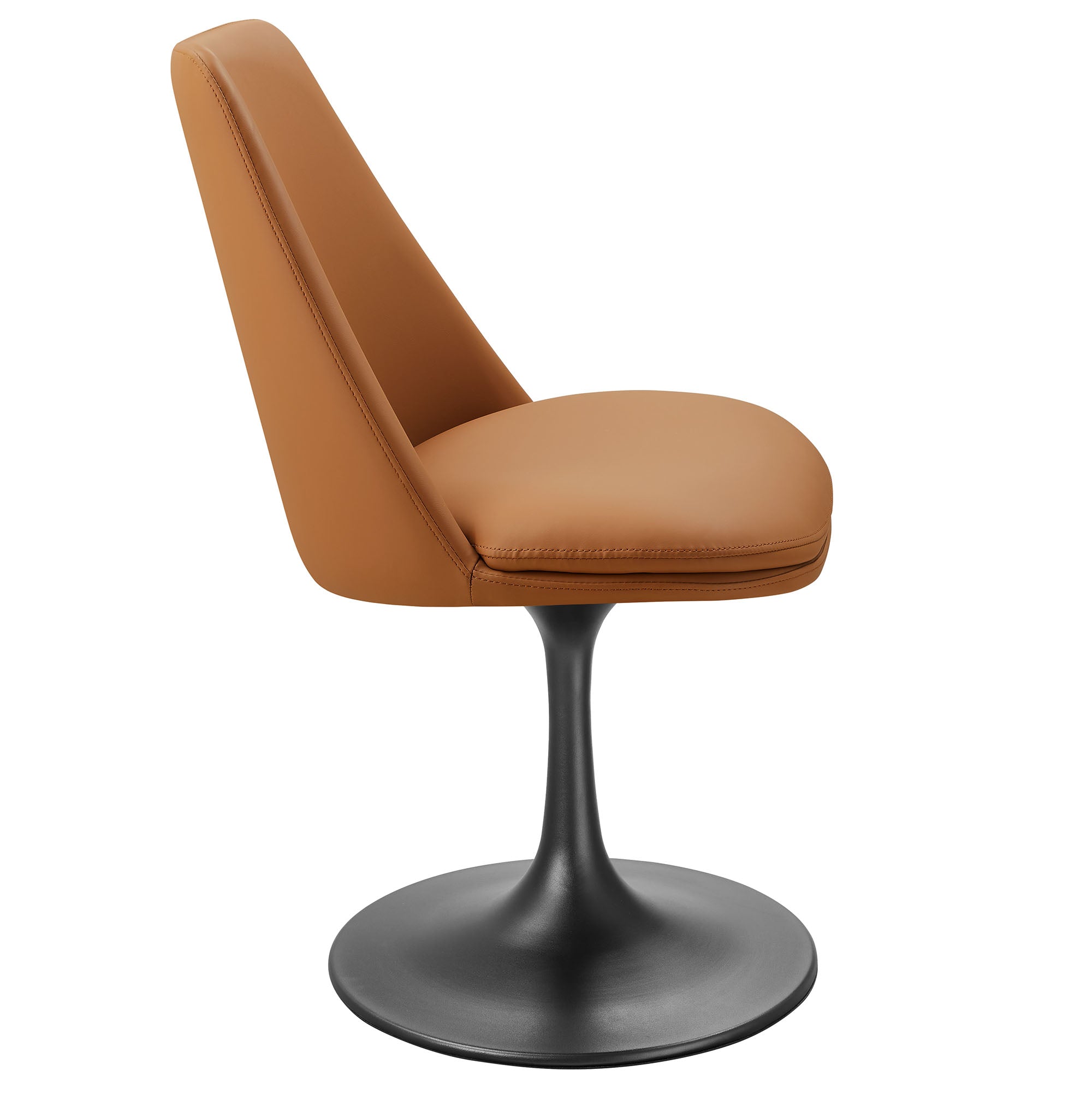Modway Lippa Swivel Dining Vegan Leather Side Chair