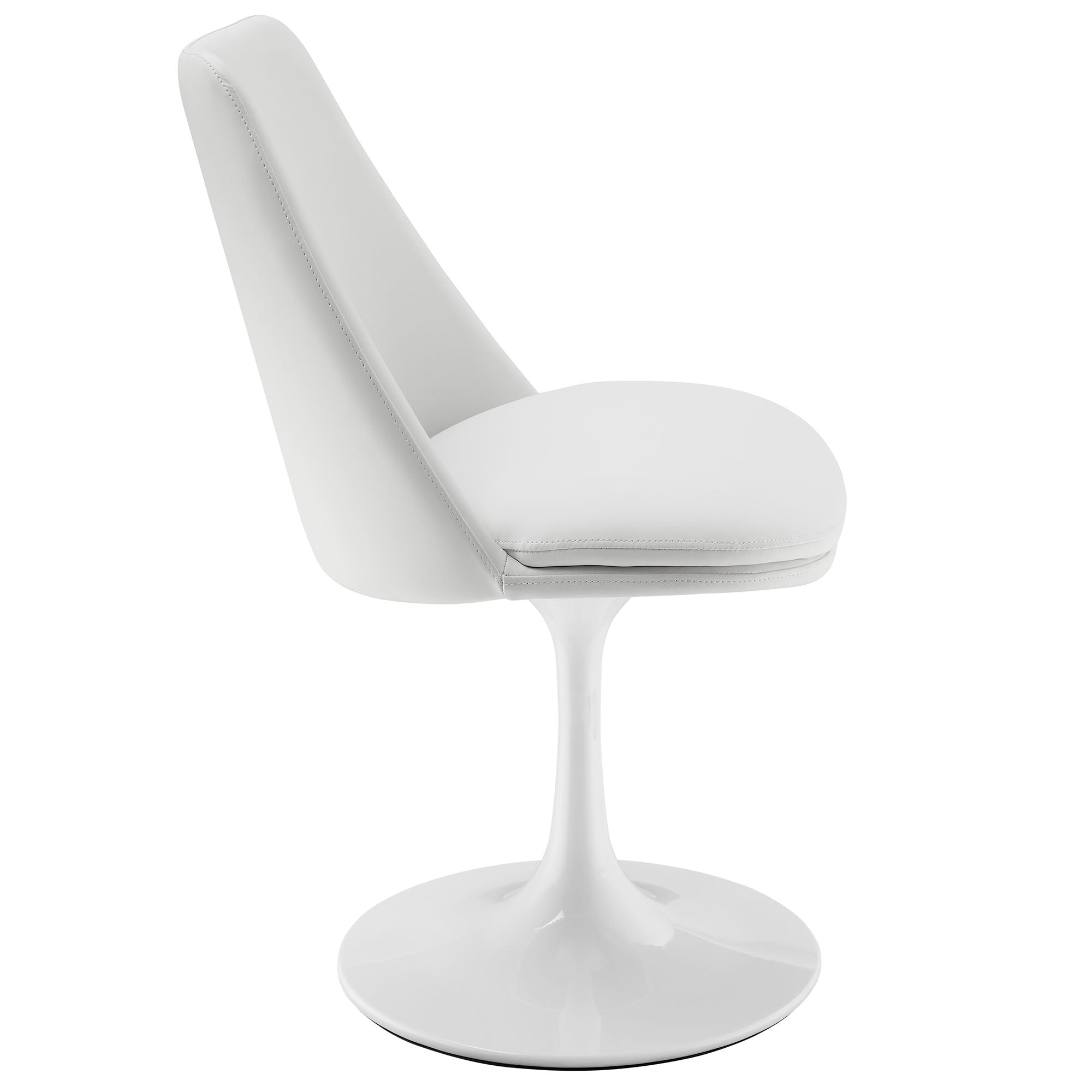 Modway Lippa Swivel Dining Vegan Leather Side Chair