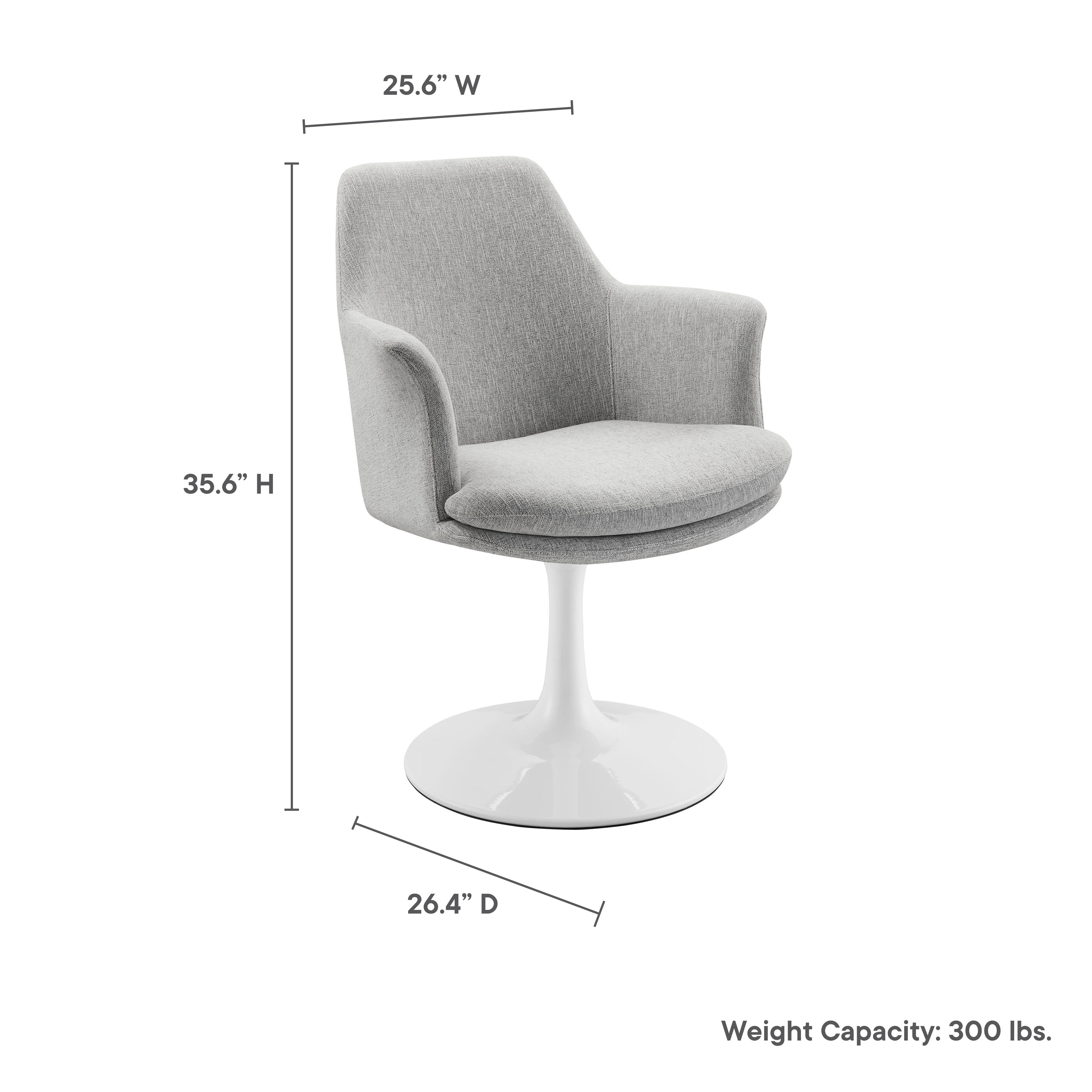 Modway Lippa Swivel Dining Upholstered Armchair