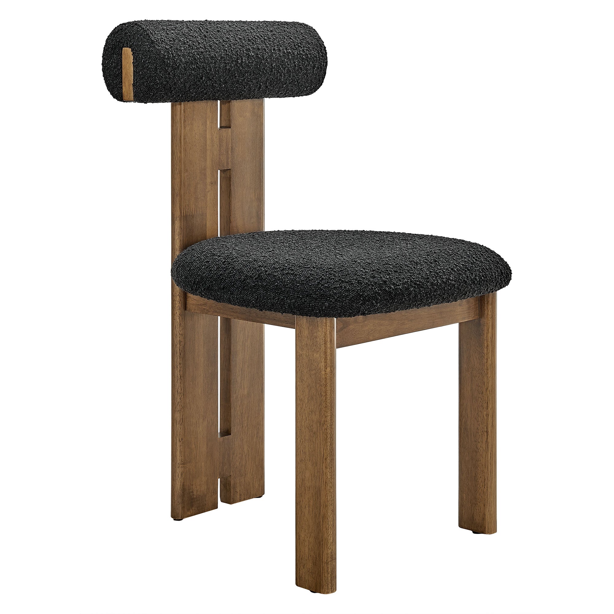 Modway Torian Boucle Fabric Dining Chair Set of 2