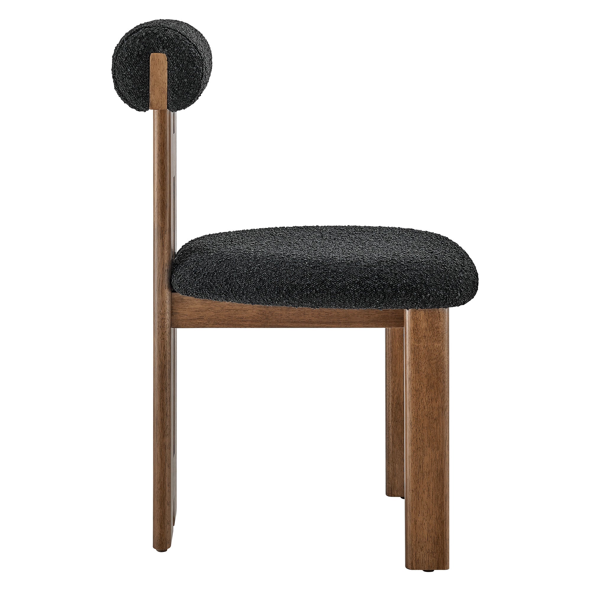 Modway Torian Boucle Fabric Dining Chair Set of 2