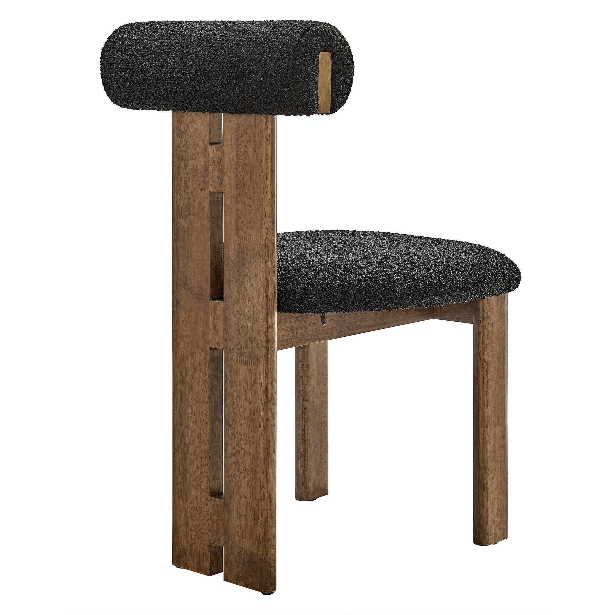 Modway Torian Boucle Fabric Dining Chair Set of 2