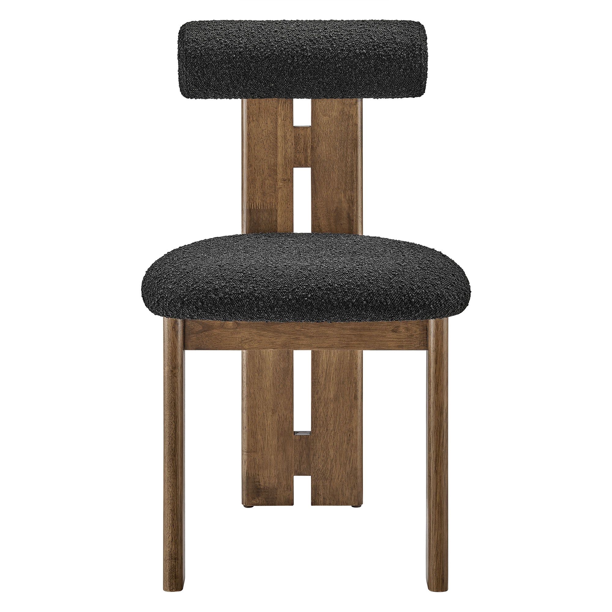 Modway Torian Boucle Fabric Dining Chair Set of 2