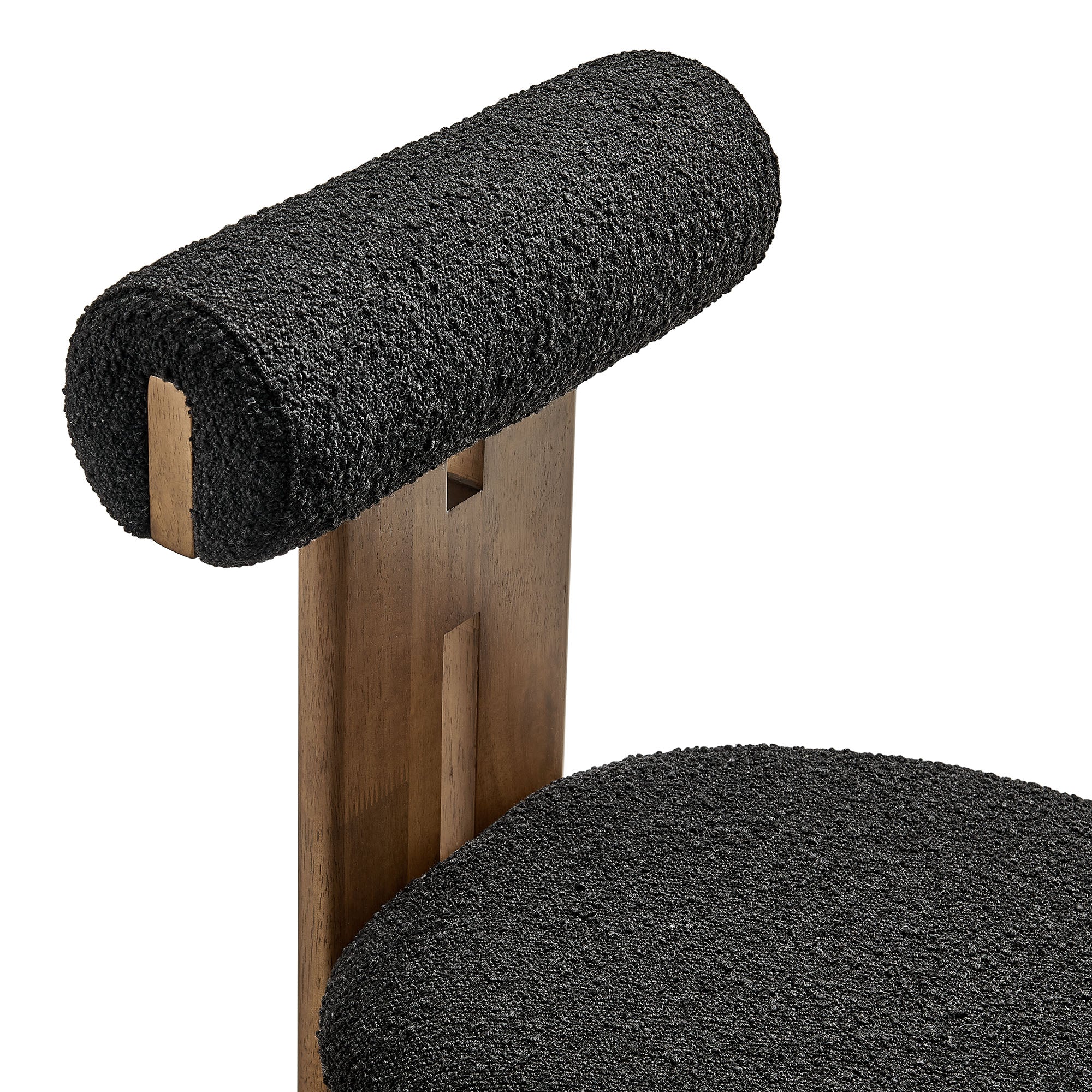Modway Torian Boucle Fabric Dining Chair Set of 2