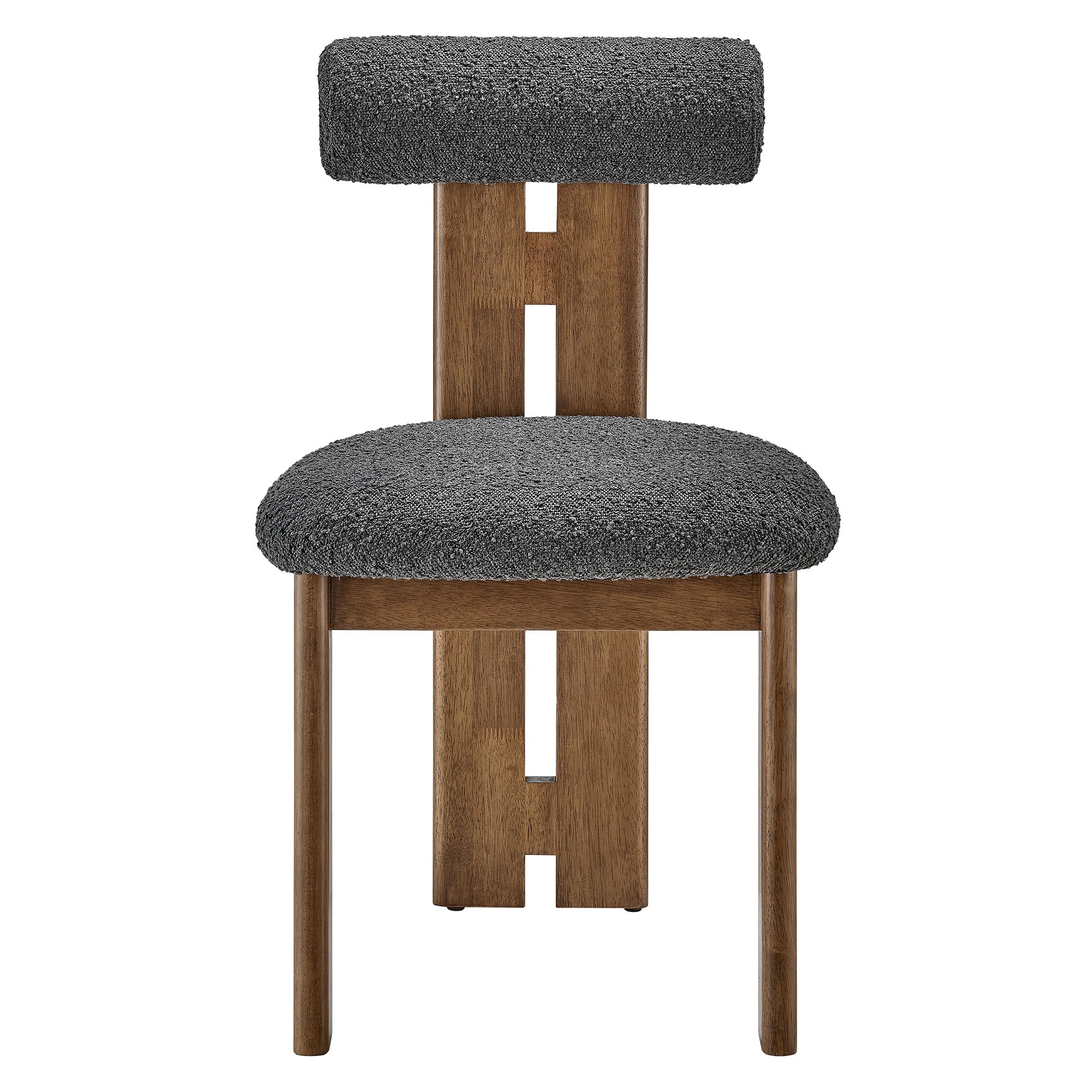 Modway Torian Boucle Fabric Dining Chair Set of 2