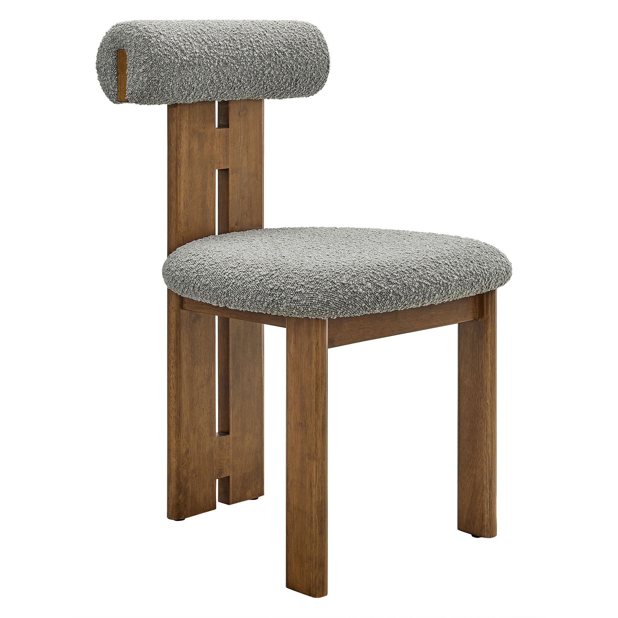 Modway Torian Boucle Fabric Dining Chair Set of 2