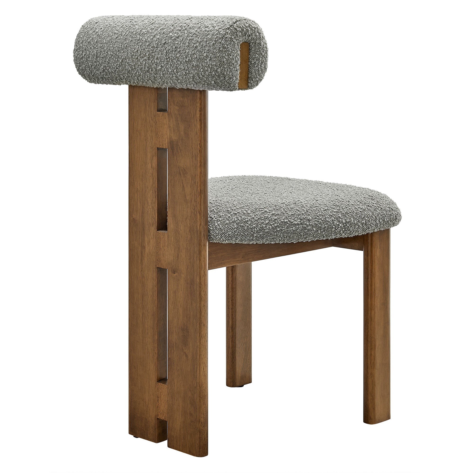 Modway Torian Boucle Fabric Dining Chair Set of 2