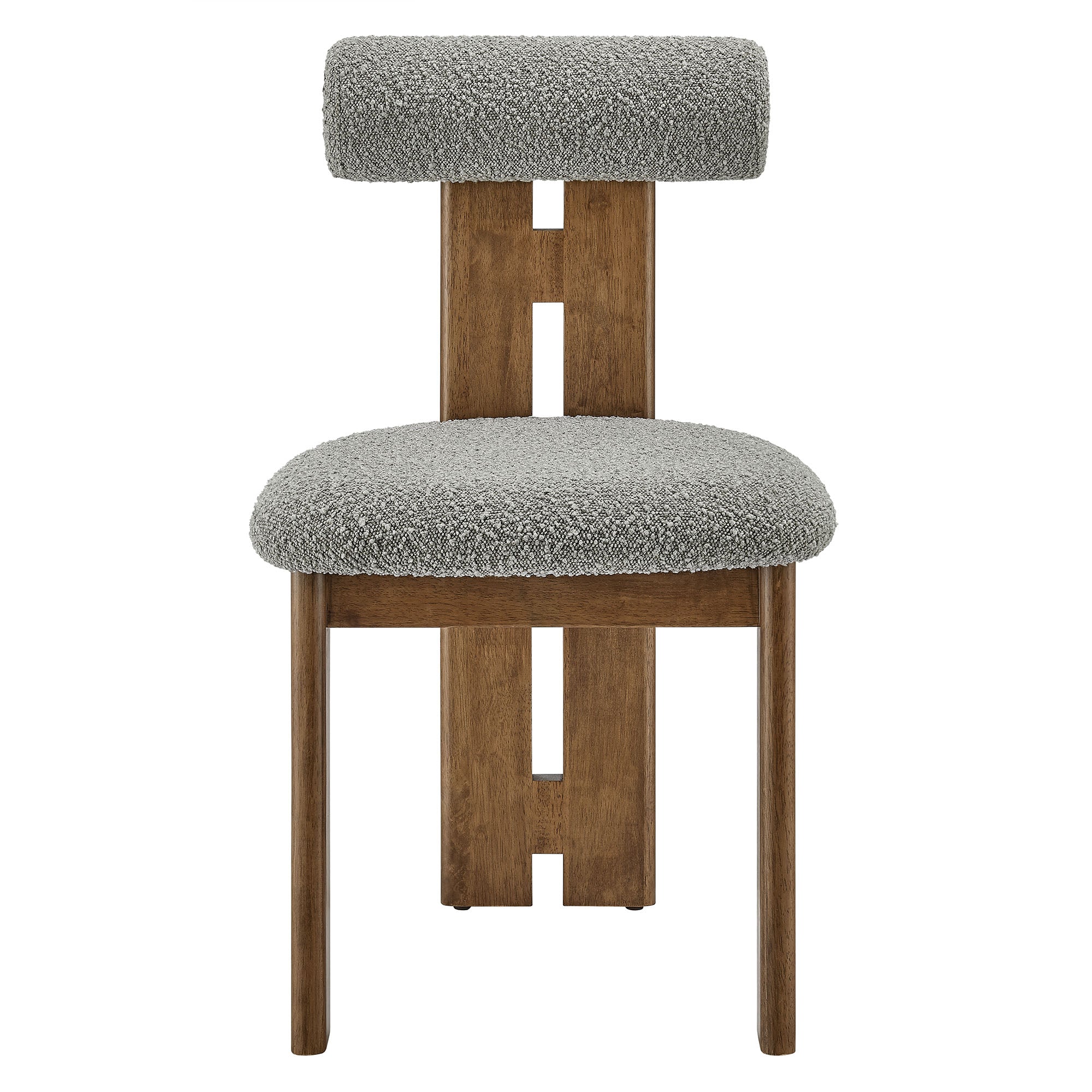 Modway Torian Boucle Fabric Dining Chair Set of 2