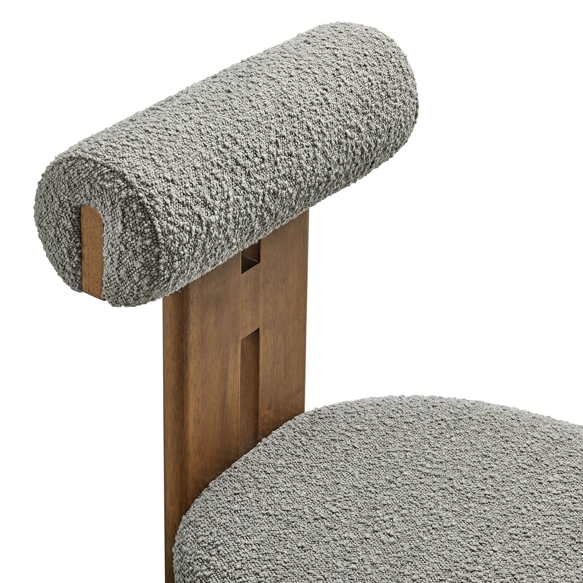 Modway Torian Boucle Fabric Dining Chair Set of 2