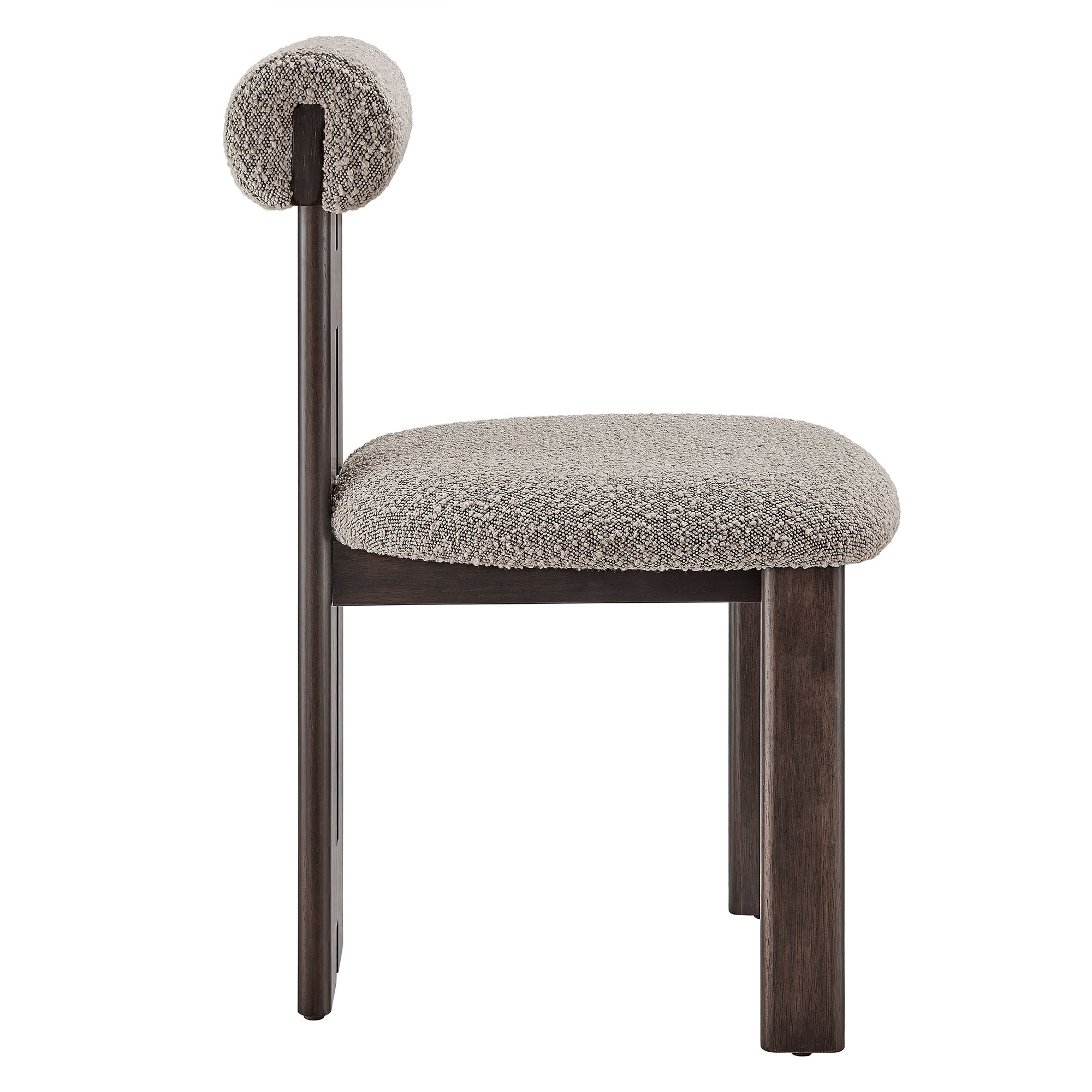 Modway Torian Boucle Fabric Dining Chair Set of 2