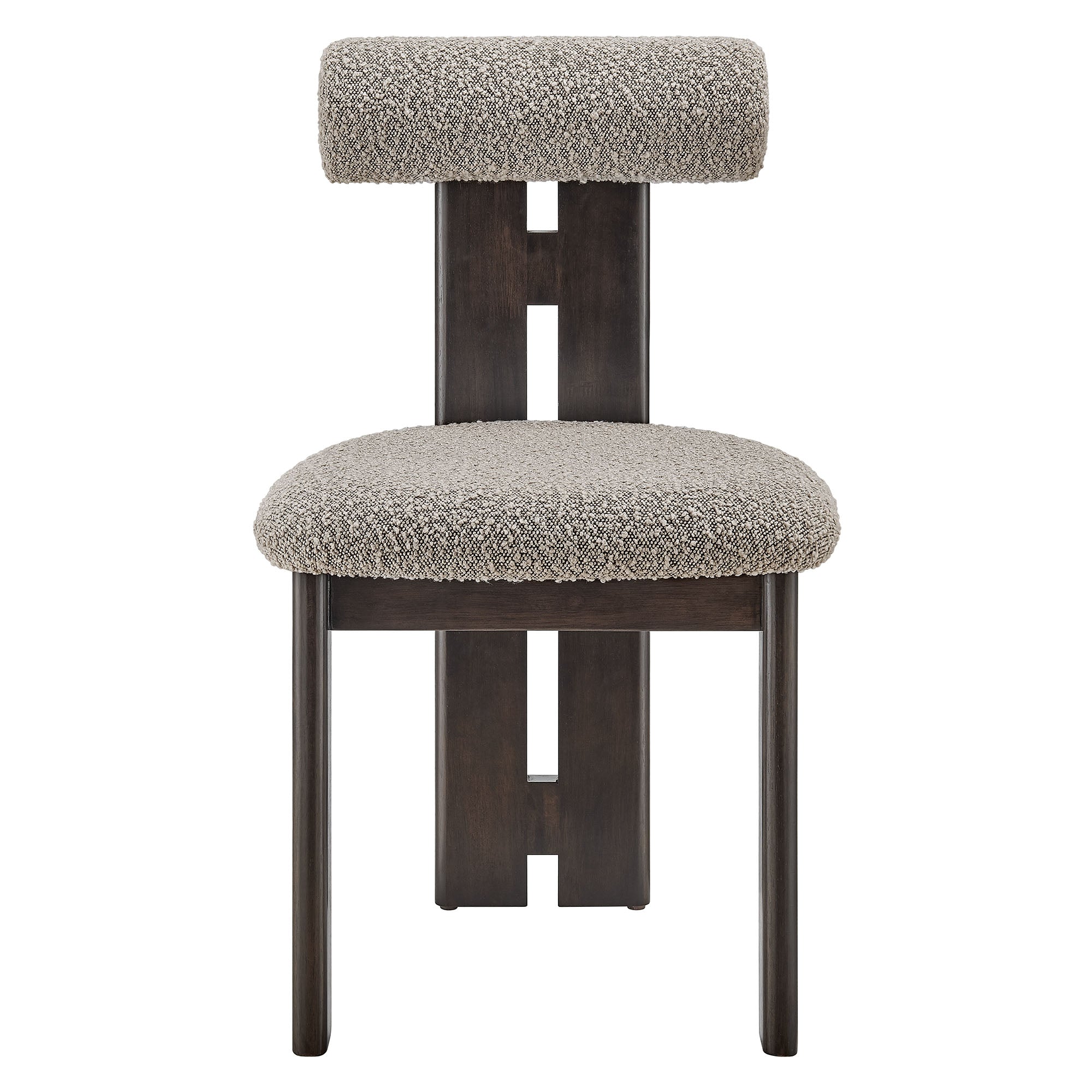 Modway Torian Boucle Fabric Dining Chair Set of 2