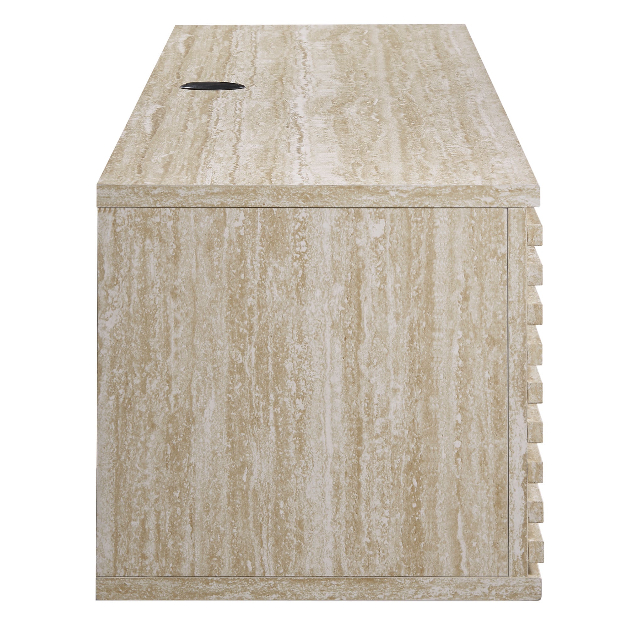 Modway Render 70" Faux Travertine Wall-Mount Media Console TV Stand