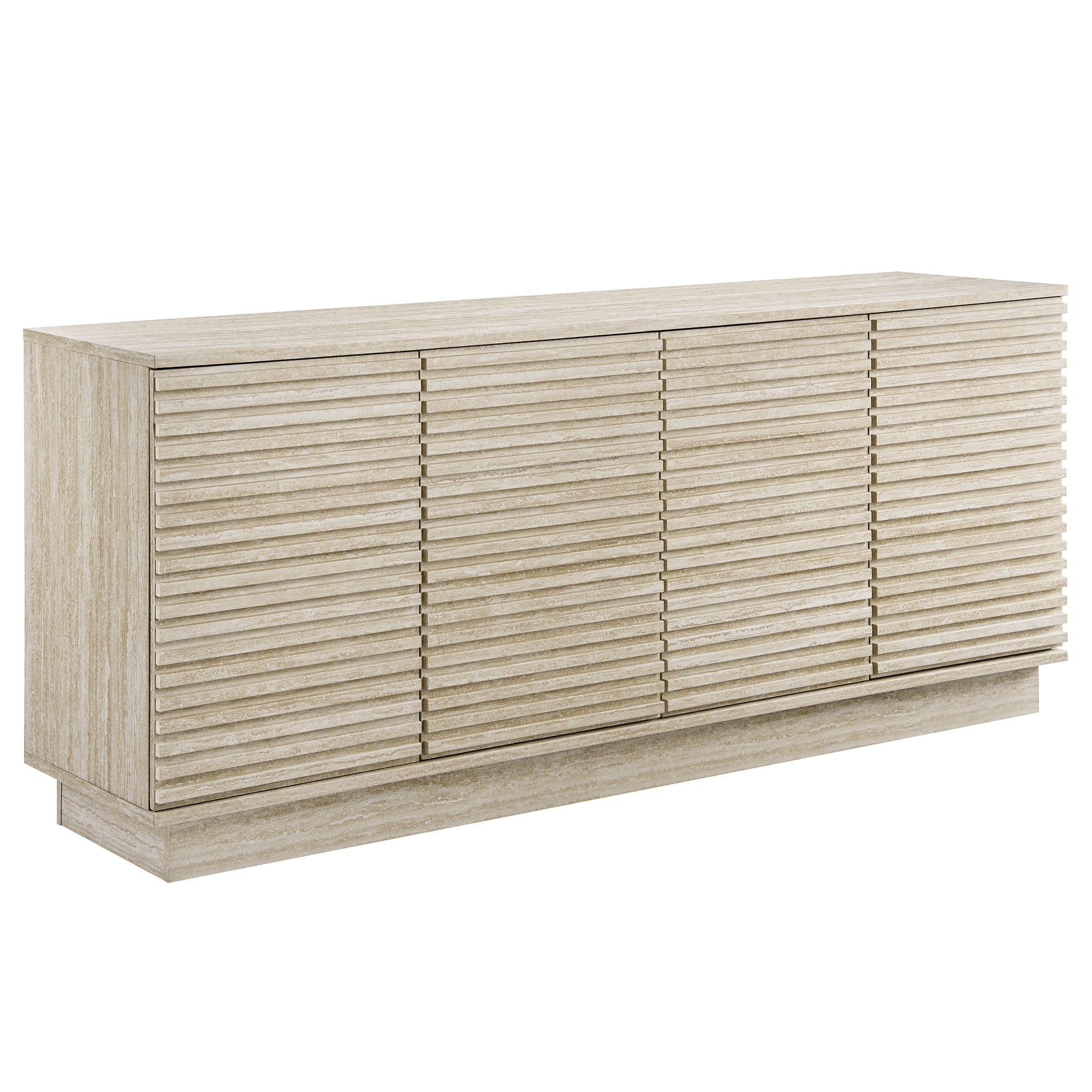 Modway Render 70" Faux Travertine Sideboard Cabinet TV Stand