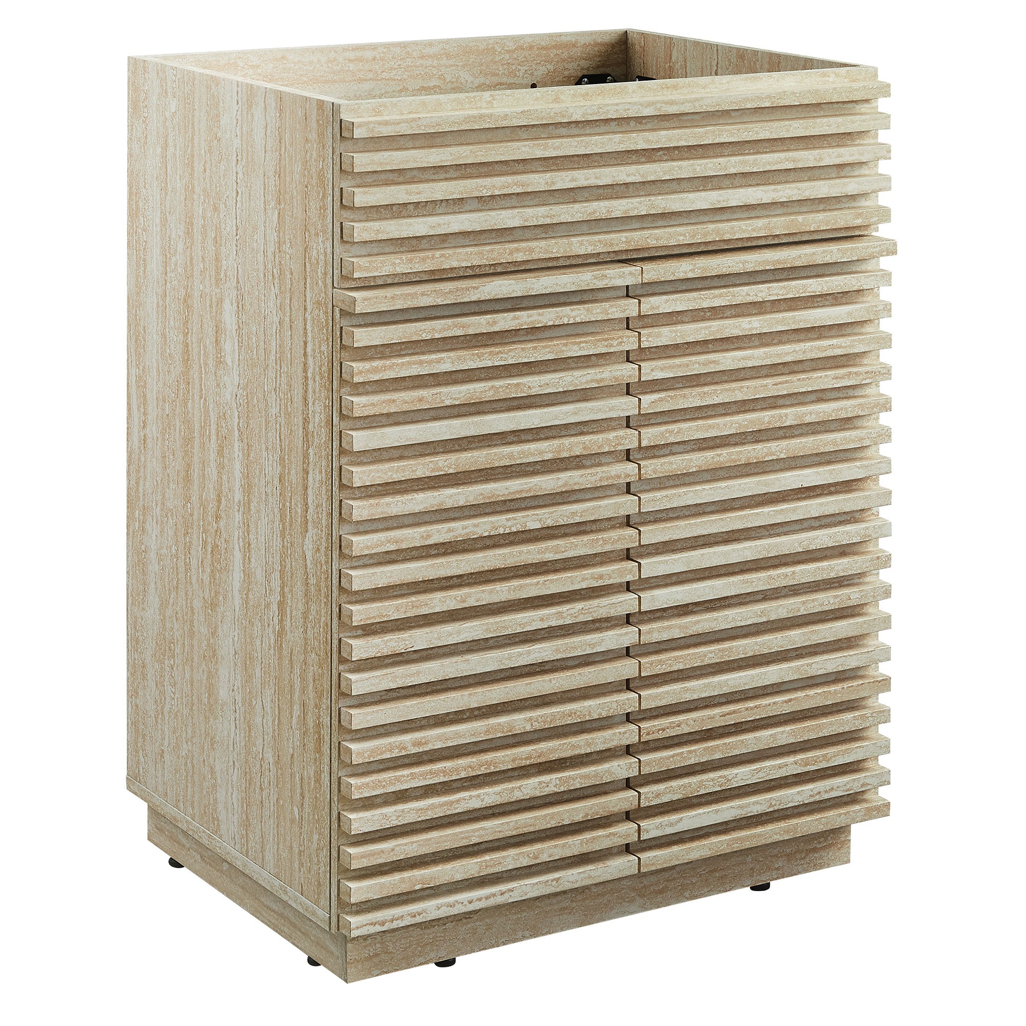 Modway Render 24" Faux Travertine Bathroom Vanity Cabinet (Sink Not Included)