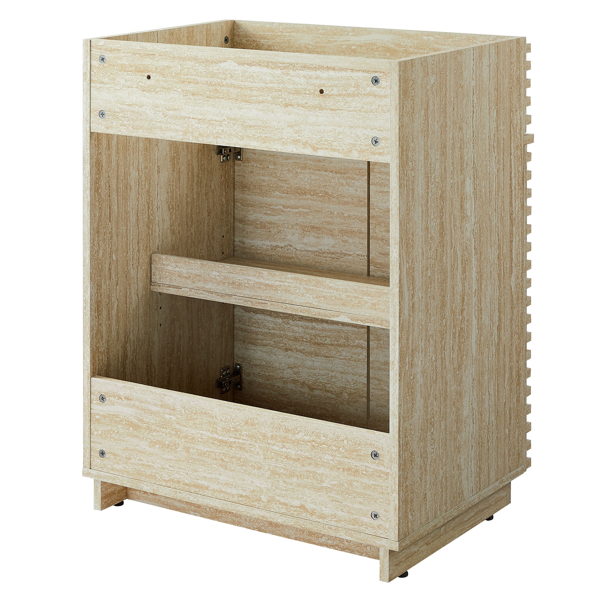 Modway Render 24" Faux Travertine Bathroom Vanity Cabinet (Sink Not Included)