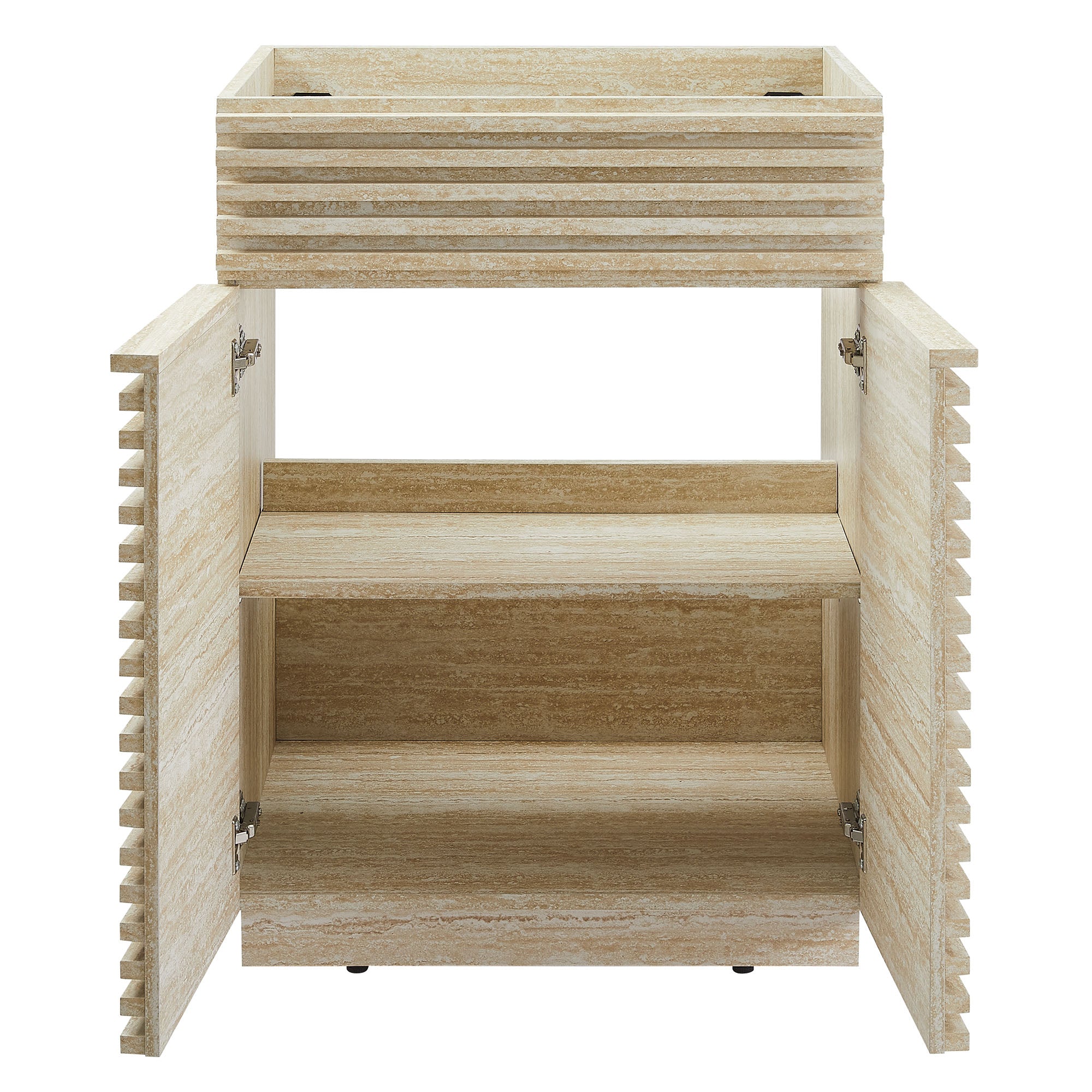 Modway Render 24" Faux Travertine Bathroom Vanity Cabinet (Sink Not Included)