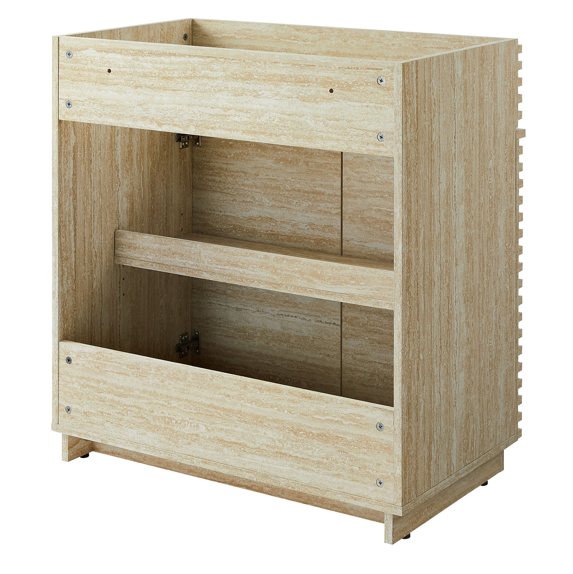 Modway Render 30" Faux Travertine Bathroom Vanity Cabinet (Sink Not Included)