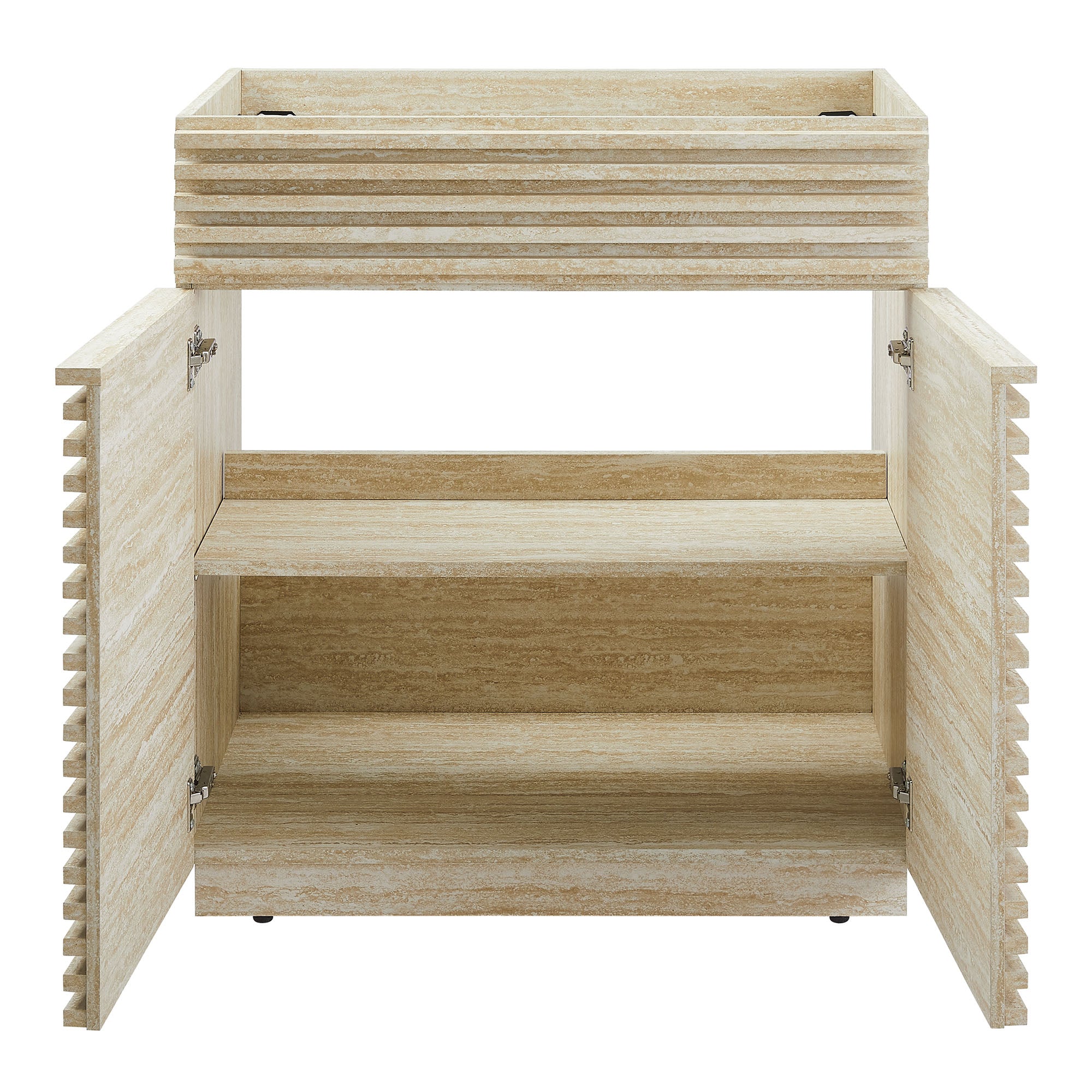 Modway Render 30" Faux Travertine Bathroom Vanity Cabinet (Sink Not Included)