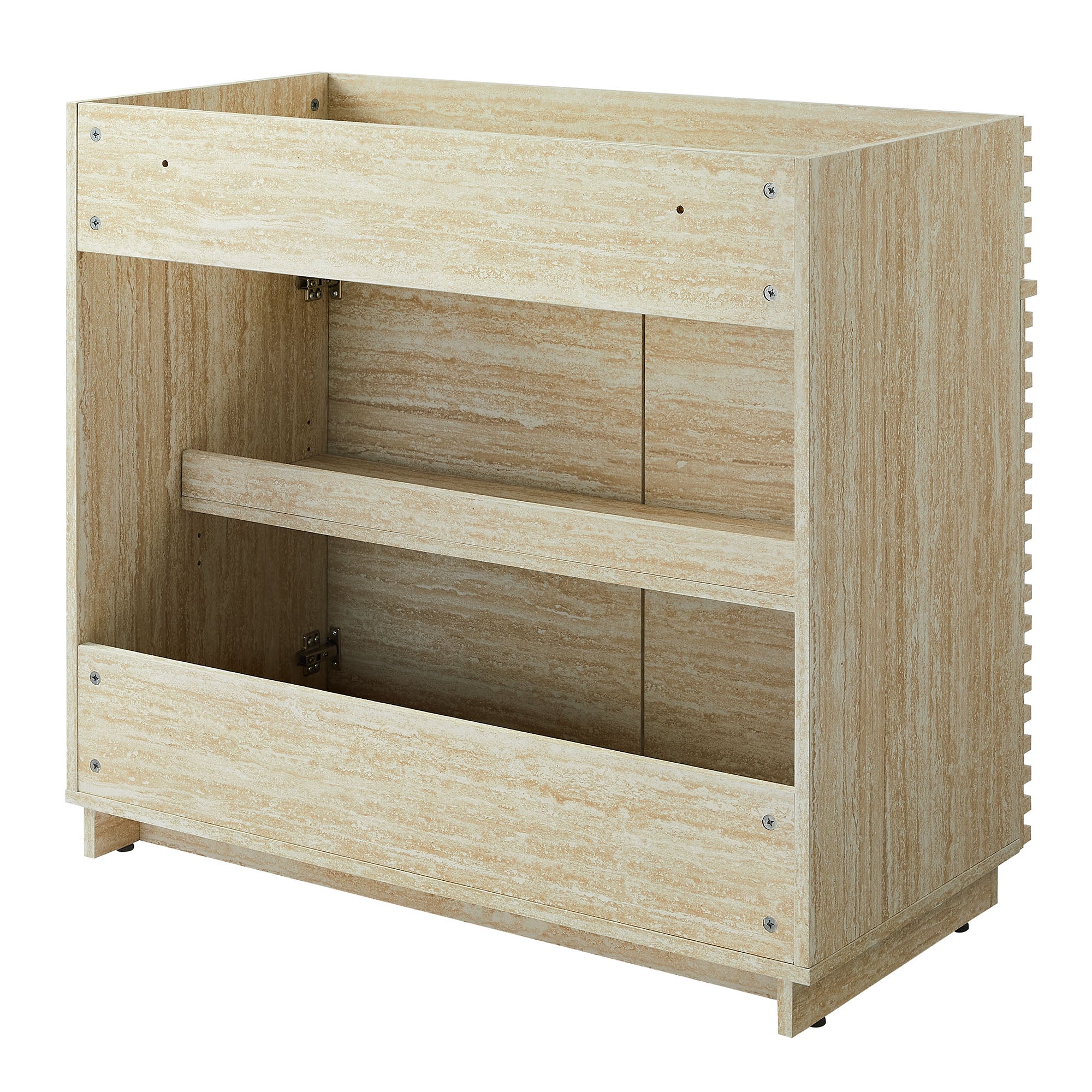 Modway Render 36" Faux Travertine Bathroom Vanity Cabinet (Sink Not Included)