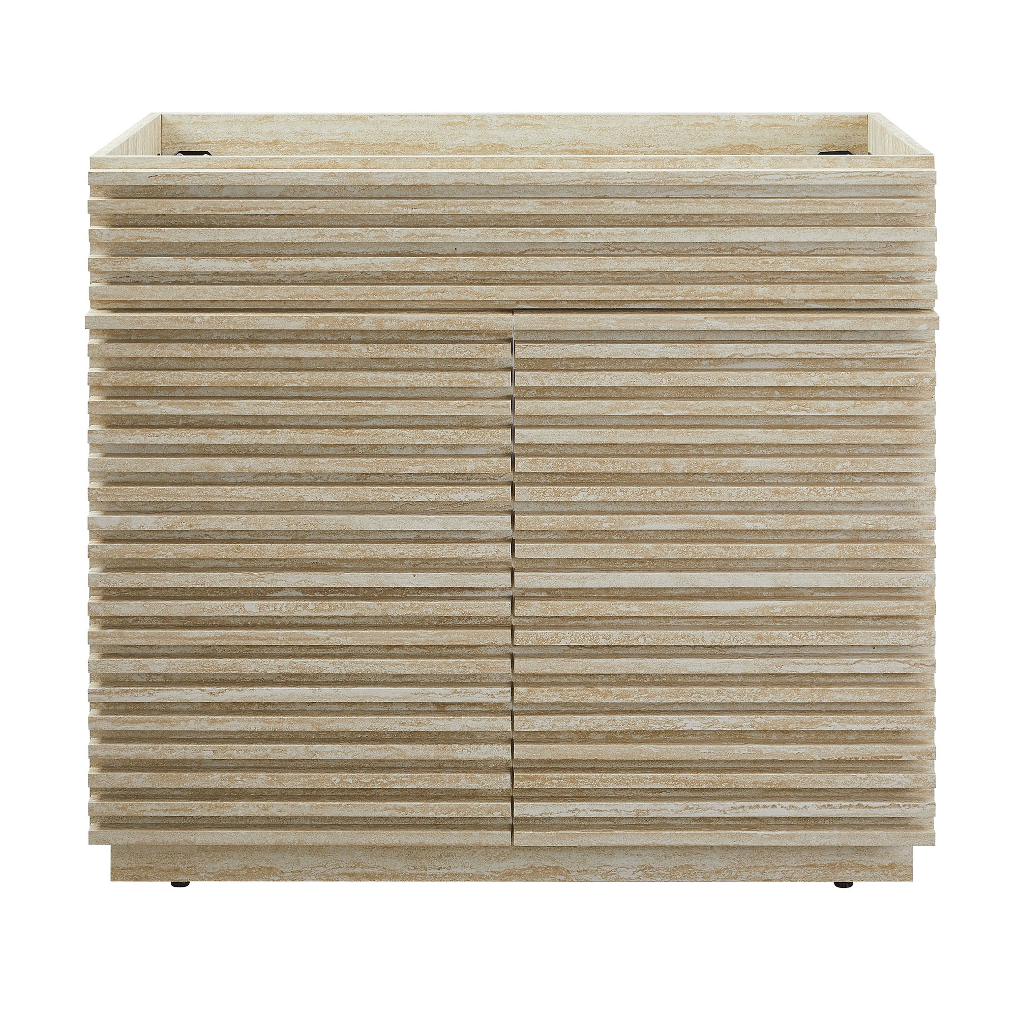 Modway Render 36" Faux Travertine Bathroom Vanity Cabinet (Sink Not Included)