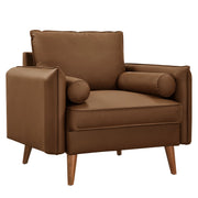 Modway Revive Upholstered Vegan Leather Accent Armchair