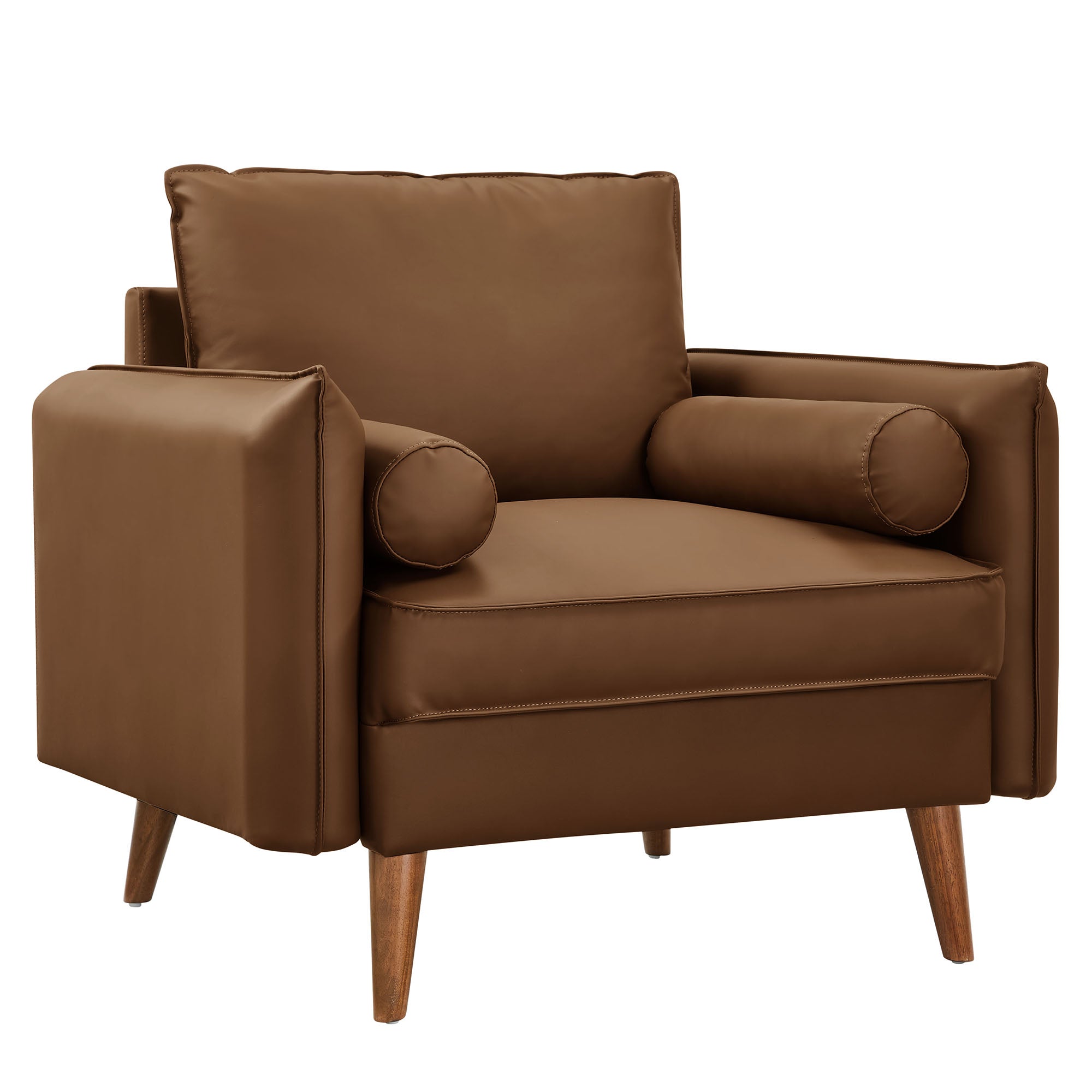 Modway Revive Upholstered Vegan Leather Accent Armchair