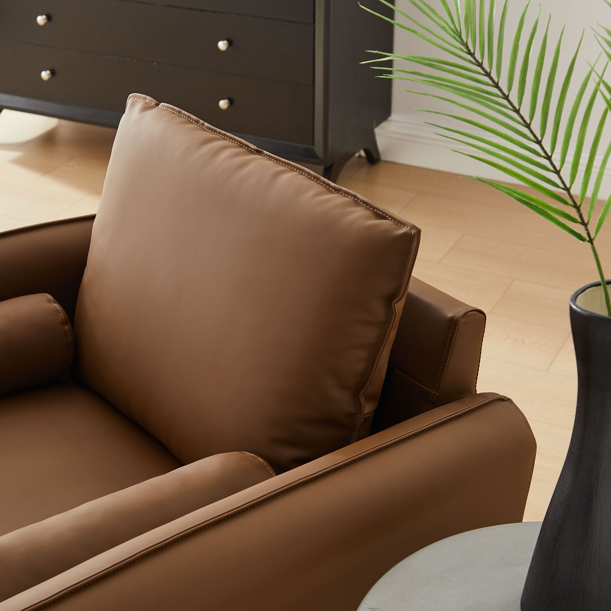 Modway Revive Upholstered Vegan Leather Accent Armchair