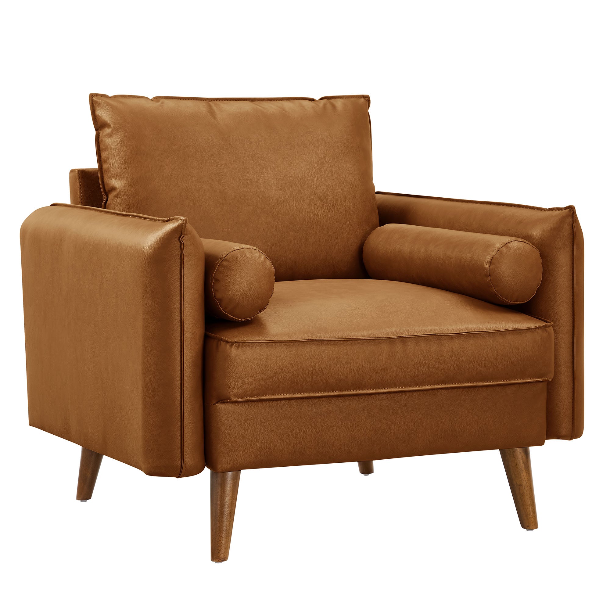 Modway Revive Upholstered Vegan Leather Accent Armchair