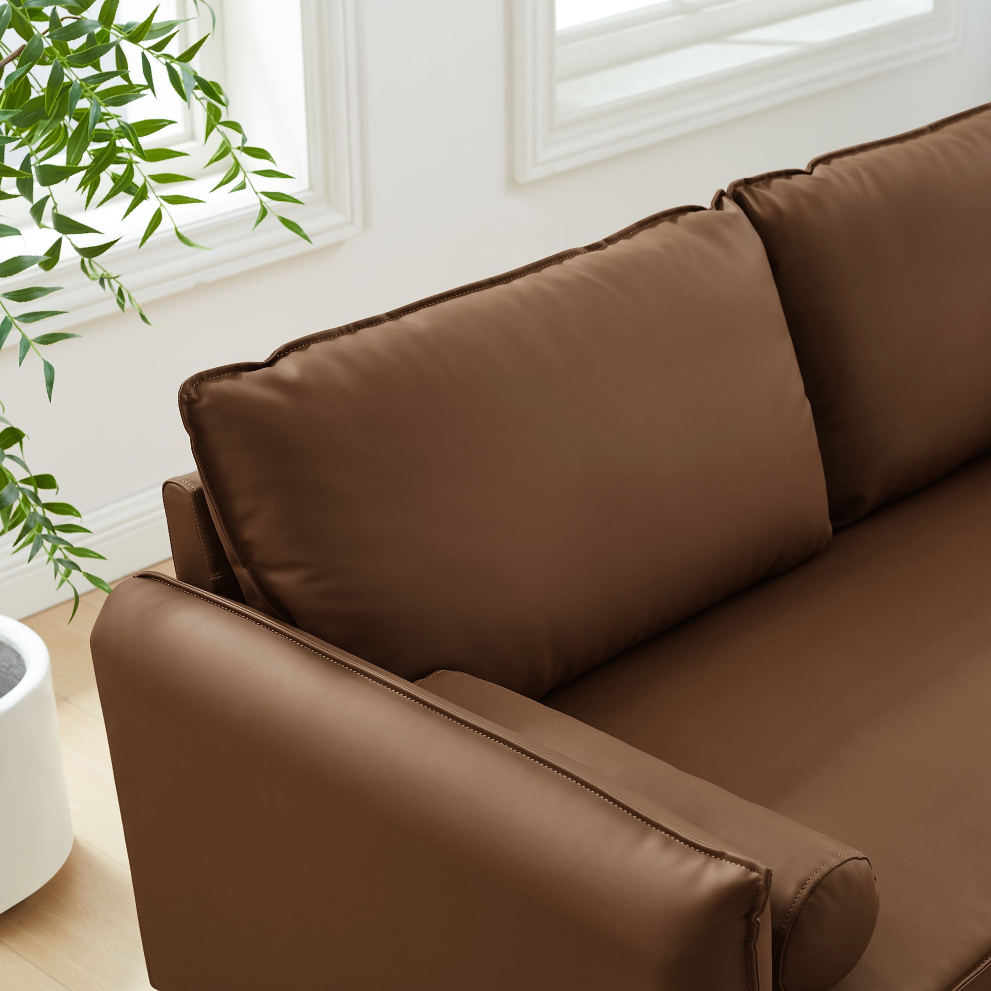 Modway Revive Upholstered Vegan Leather Sofa
