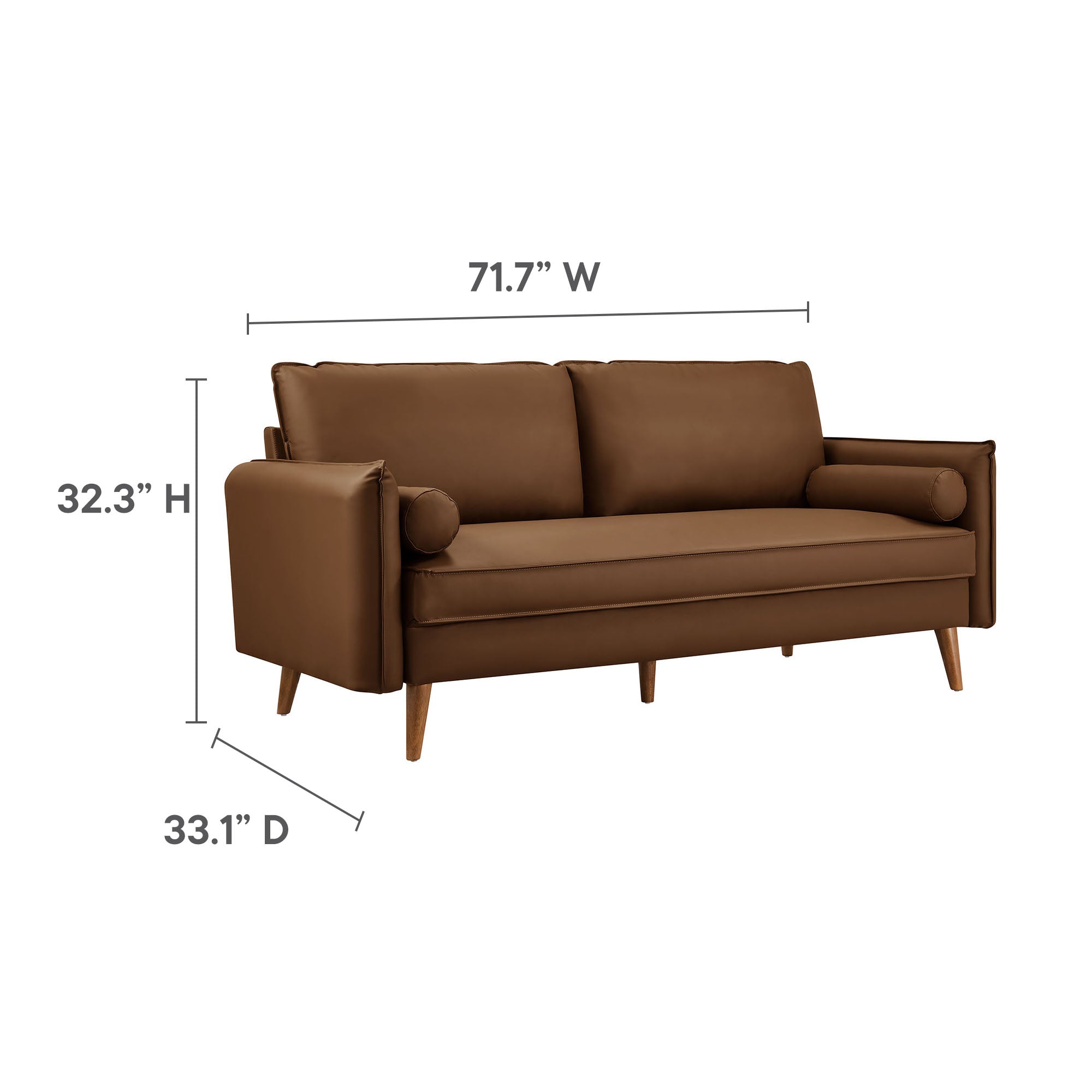 Modway Revive Upholstered Vegan Leather Sofa