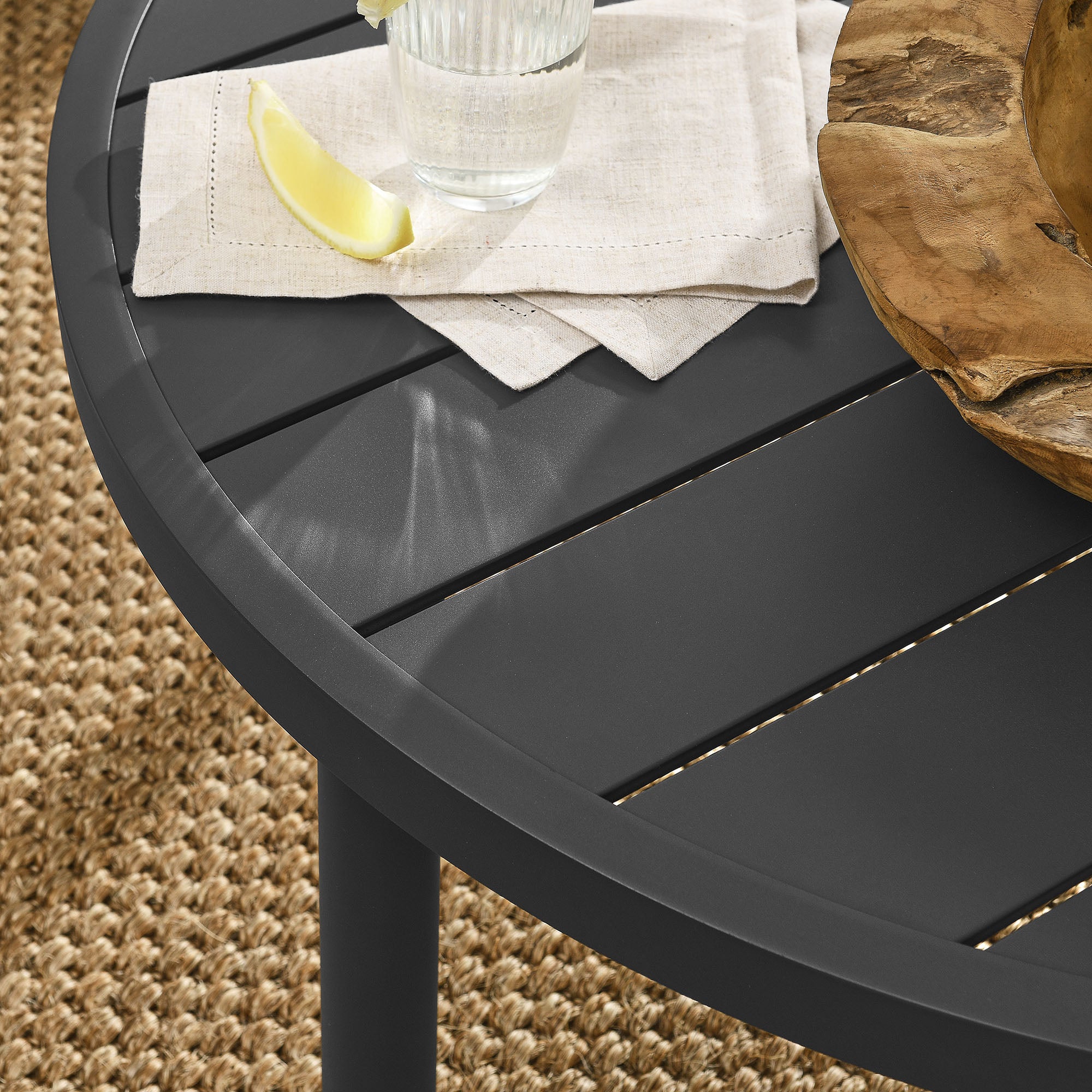 Modway Terrace 35" Outdoor Patio Aluminum Round Coffee Table