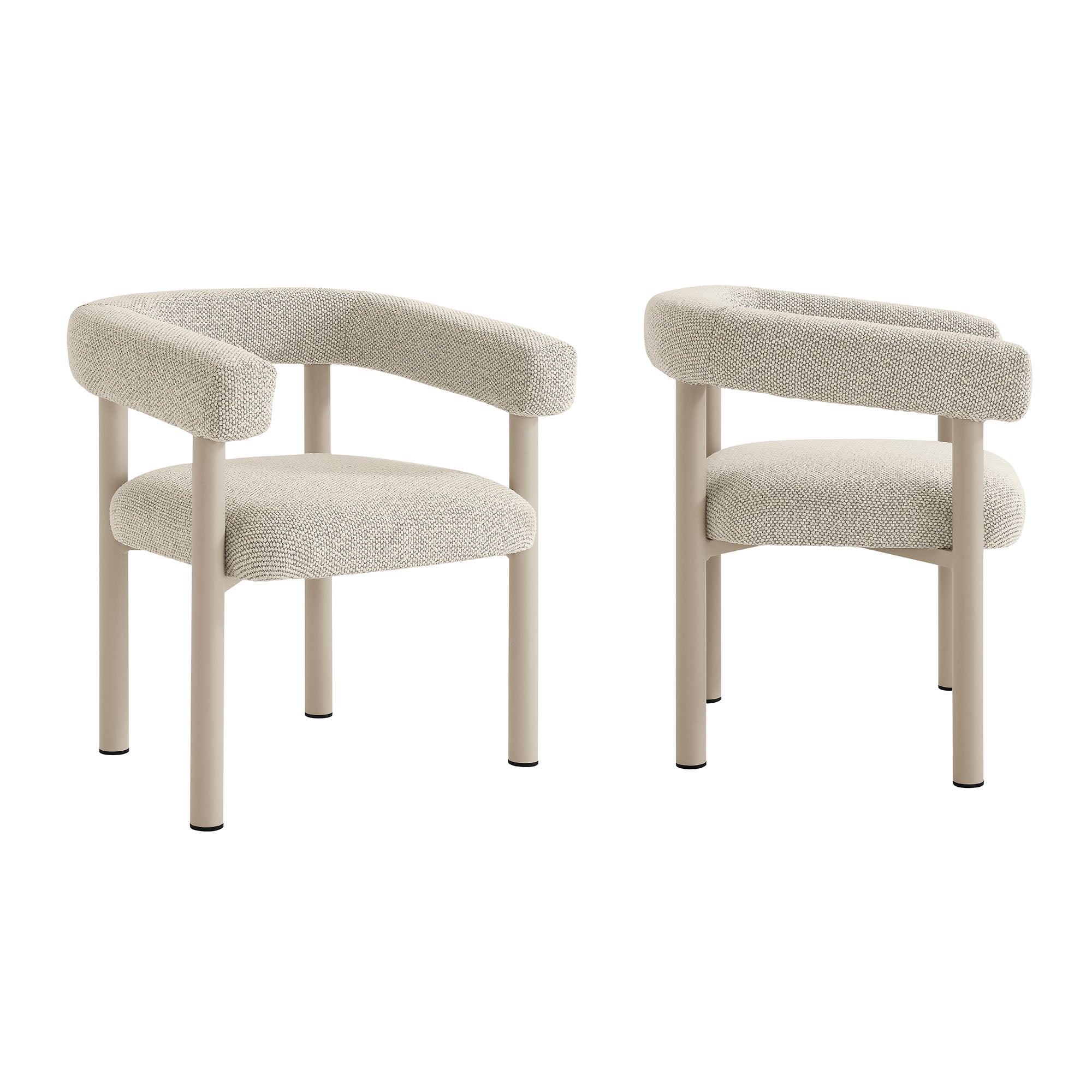 Nautica Outdoor Patio Aluminum Dining Armchairs Set of 2