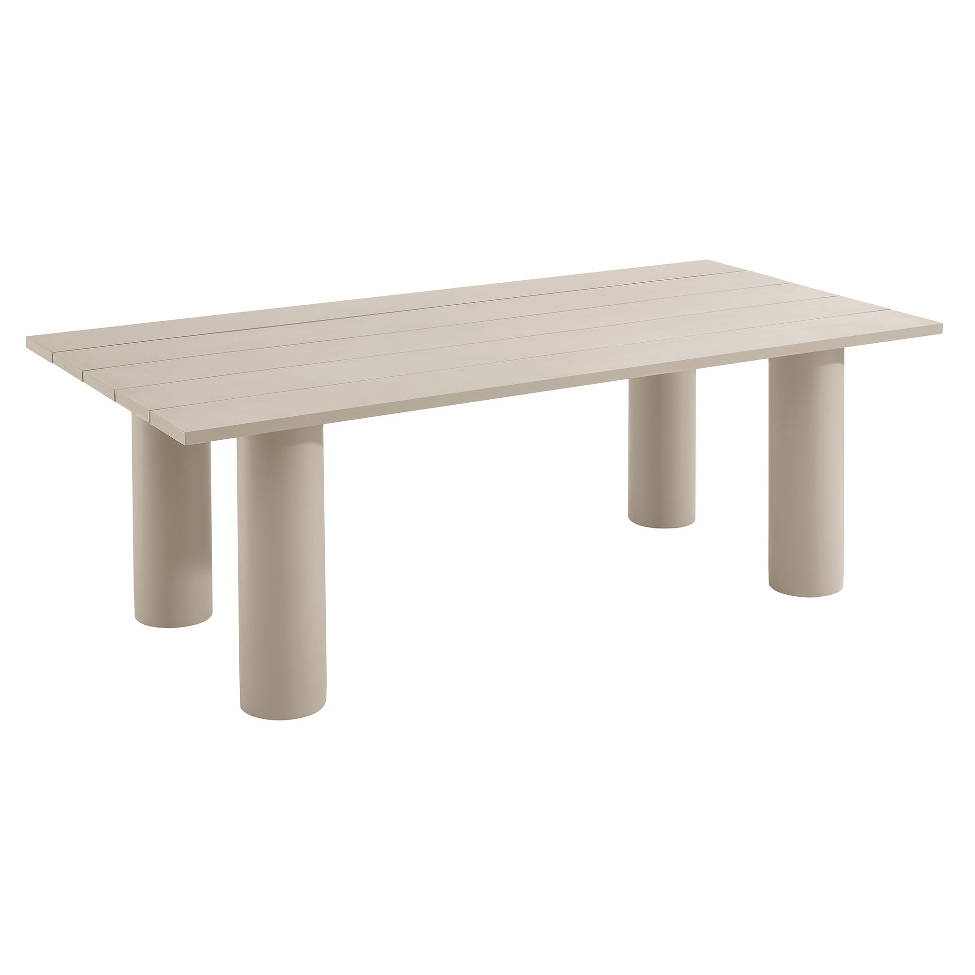 Modway Nautica 7-Piece Rectangular Outdoor Patio Aluminum Dining Table and Chairs Set