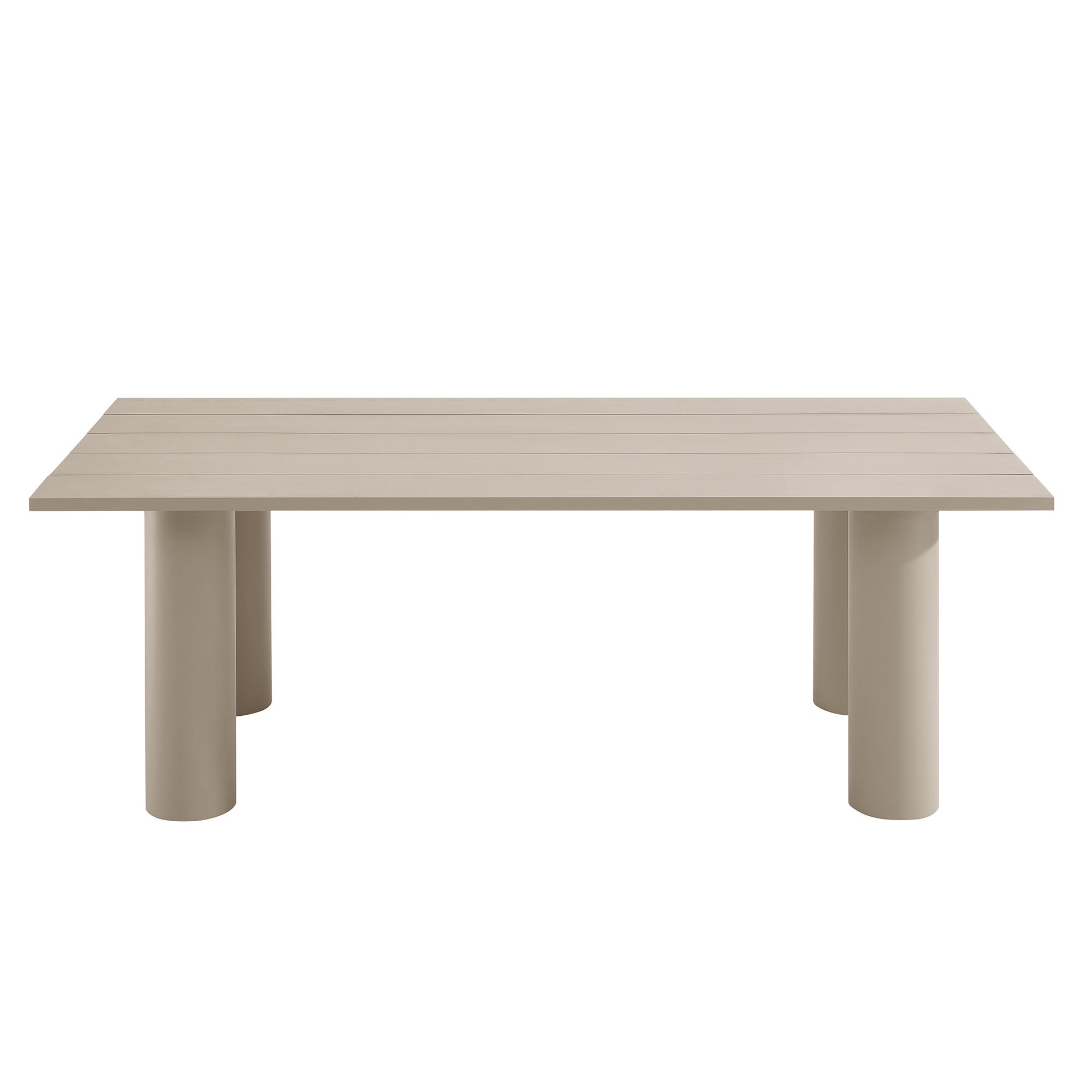 Modway Nautica 7-Piece Rectangular Outdoor Patio Aluminum Dining Table and Chairs Set