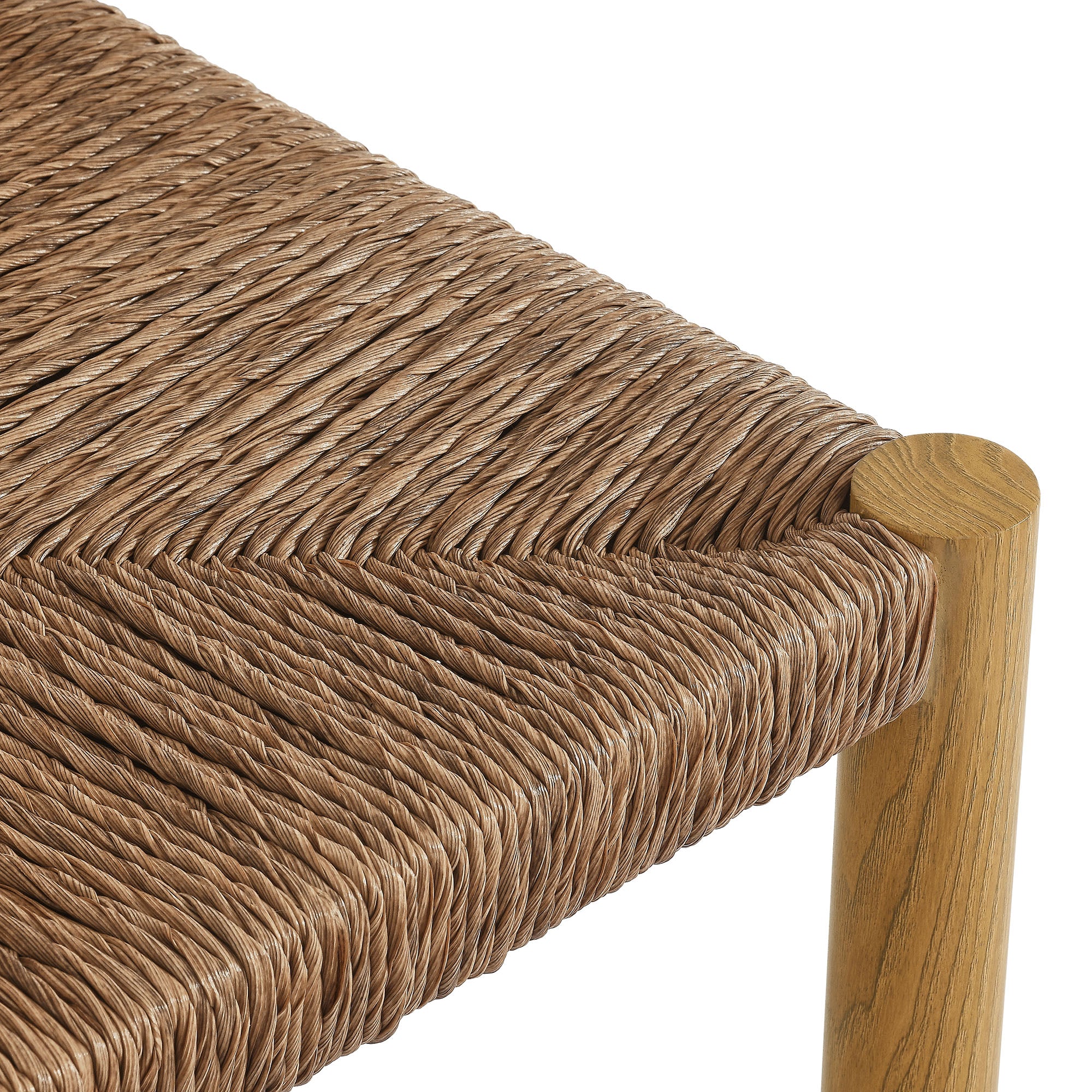 Modway Parkland Outdoor Patio Rattan and Aluminum Counter Stools Set of 2