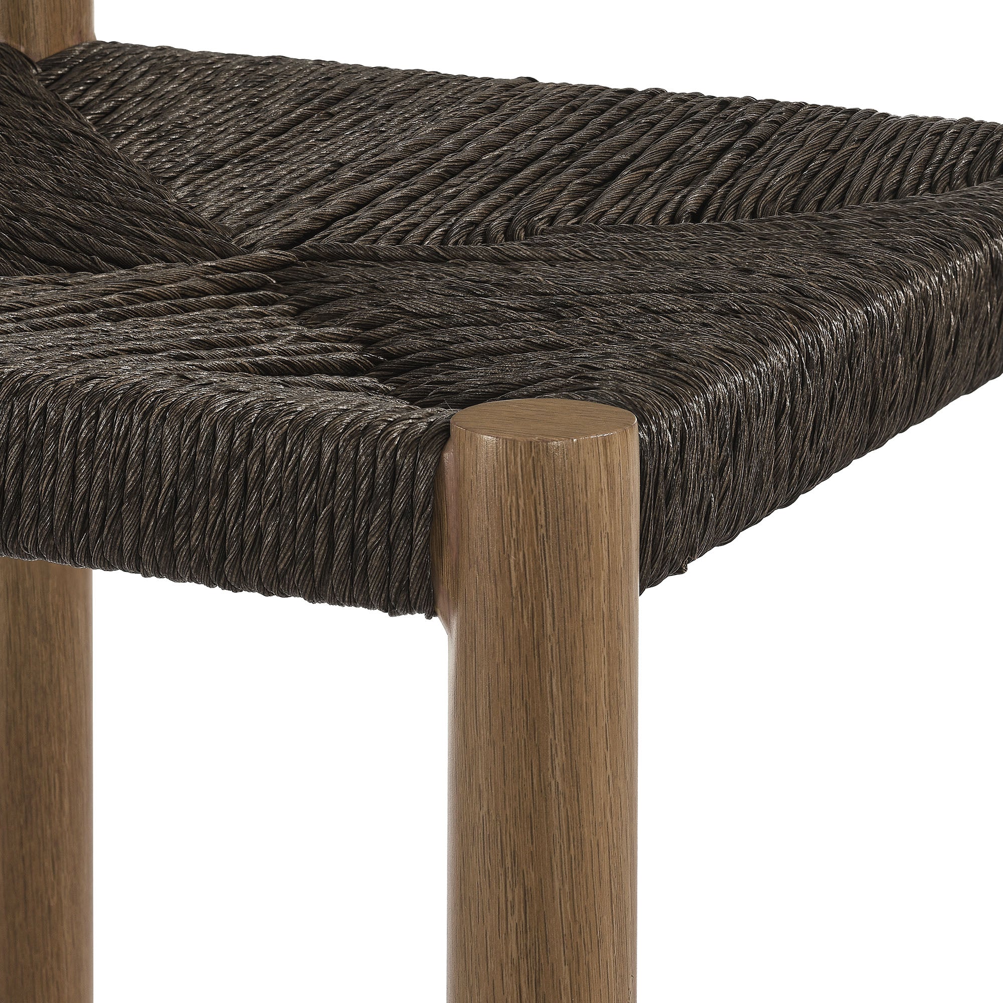 Modway Parkland Outdoor Patio Rattan and Aluminum Bar Stools Set of 2