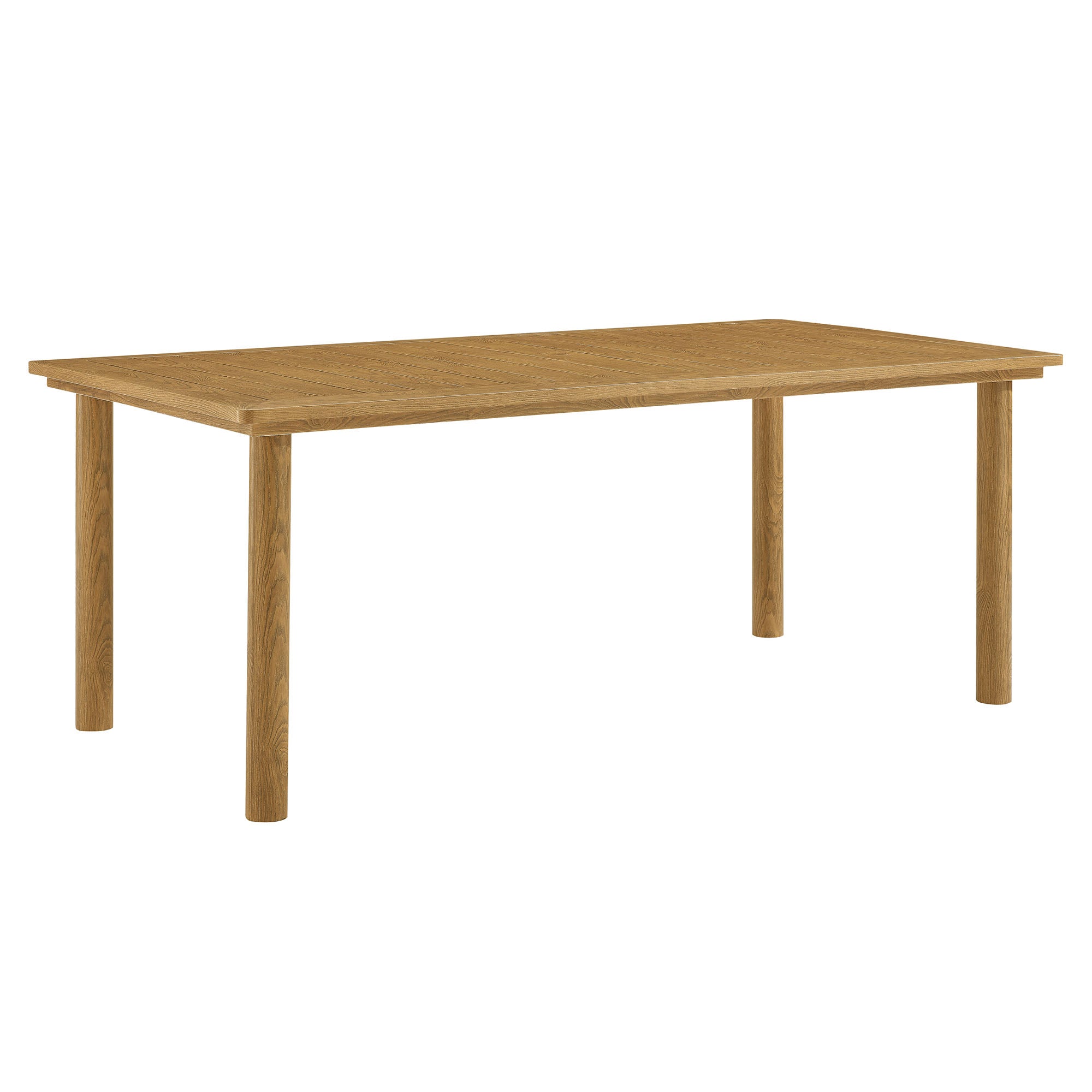 Modway Parkland 76" Outdoor Patio Aluminum Dining Table