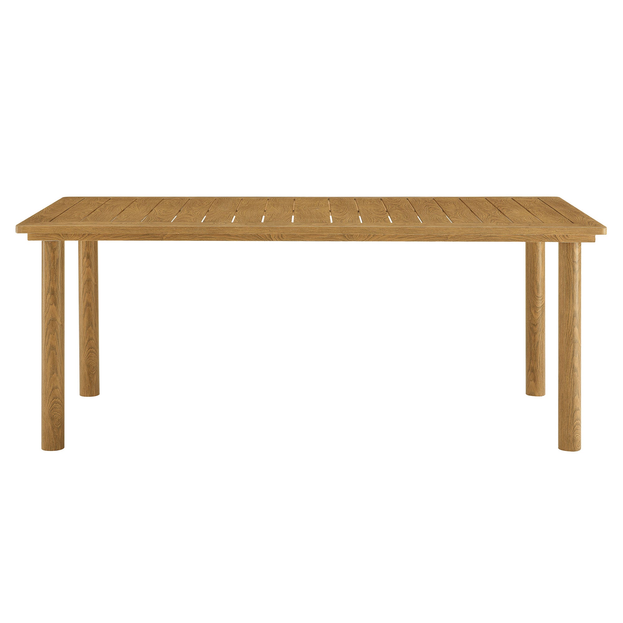 Modway Parkland 76" Outdoor Patio Aluminum Dining Table