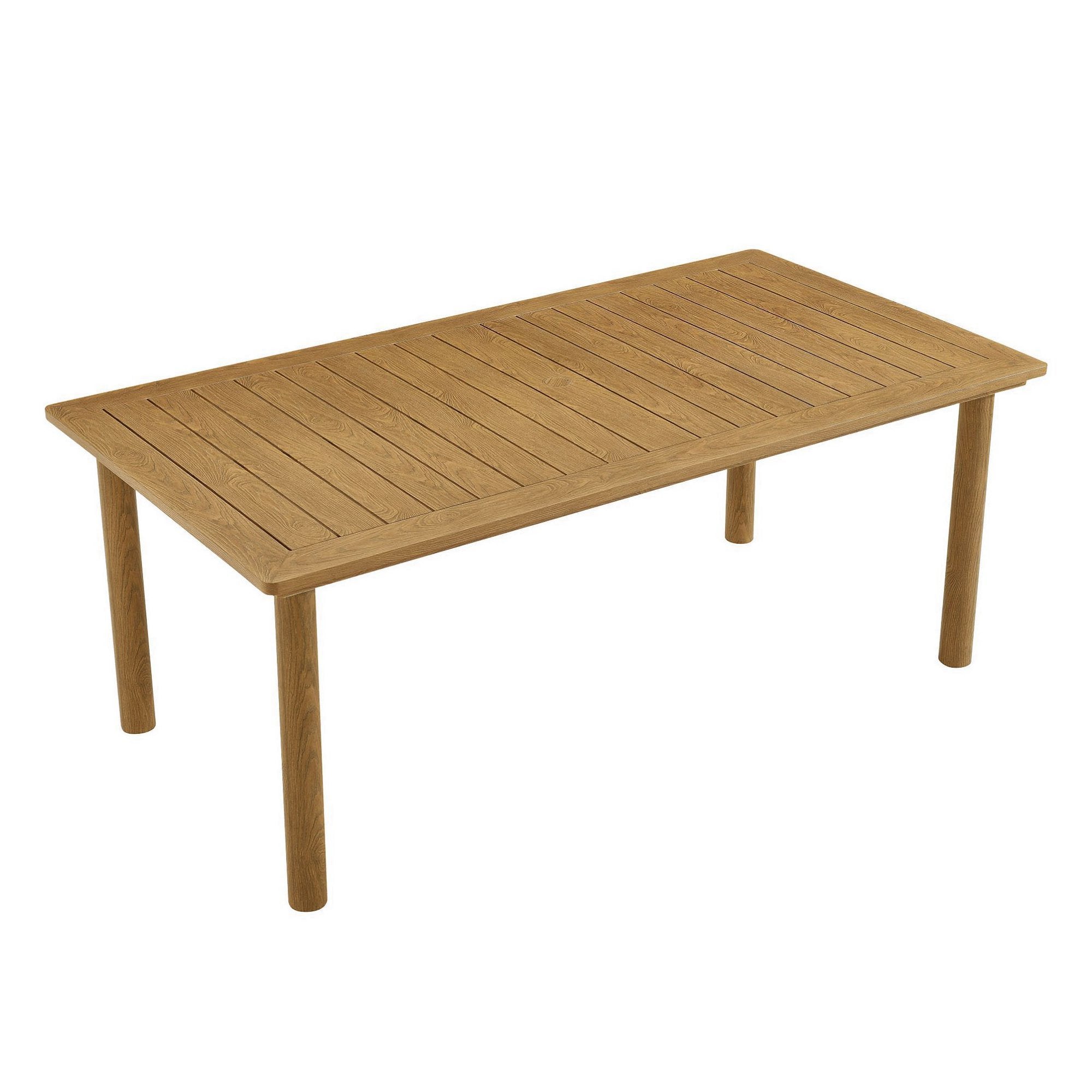 Modway Parkland 76" Outdoor Patio Aluminum Dining Table