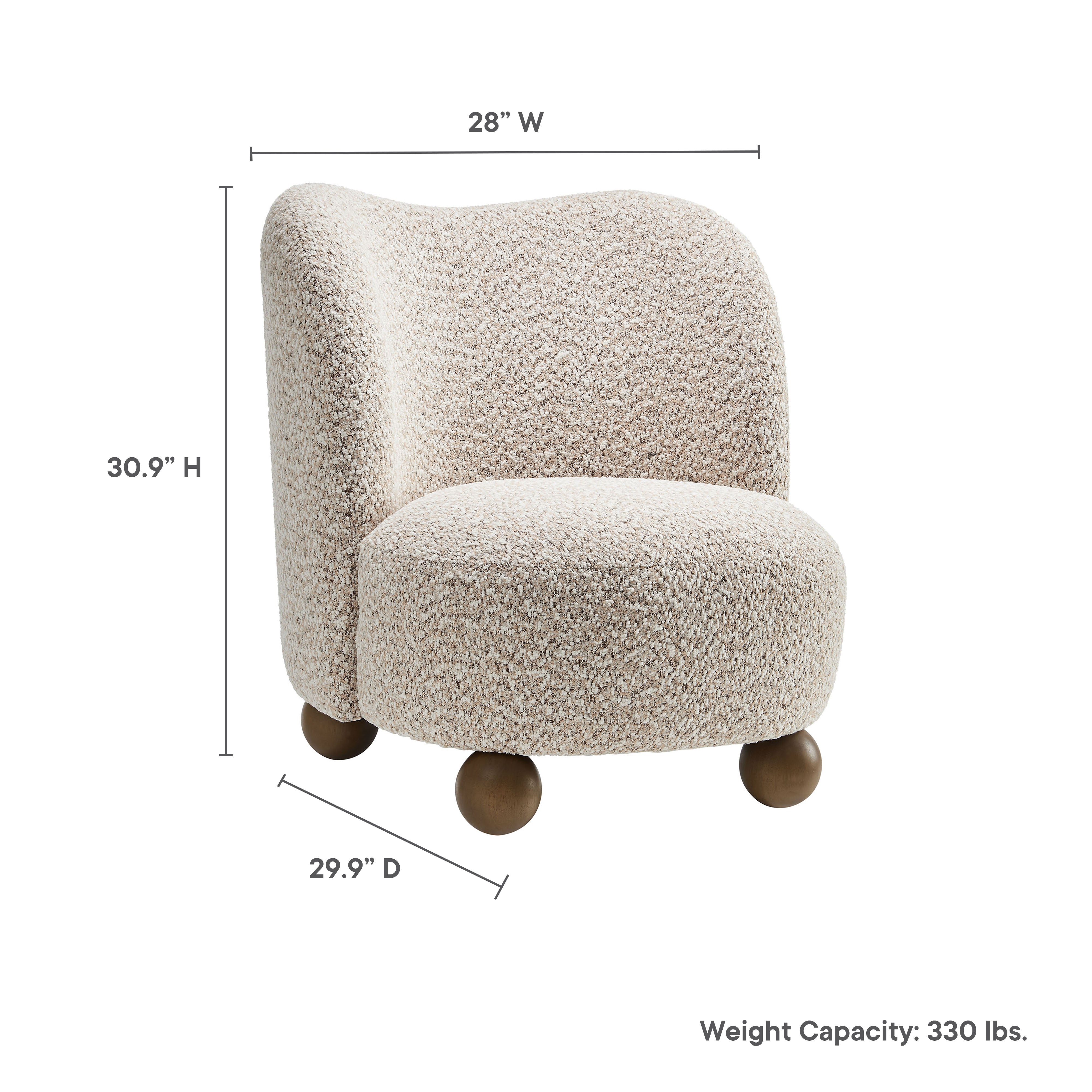 Modway Monroe Boucle Fabric Accent Chair