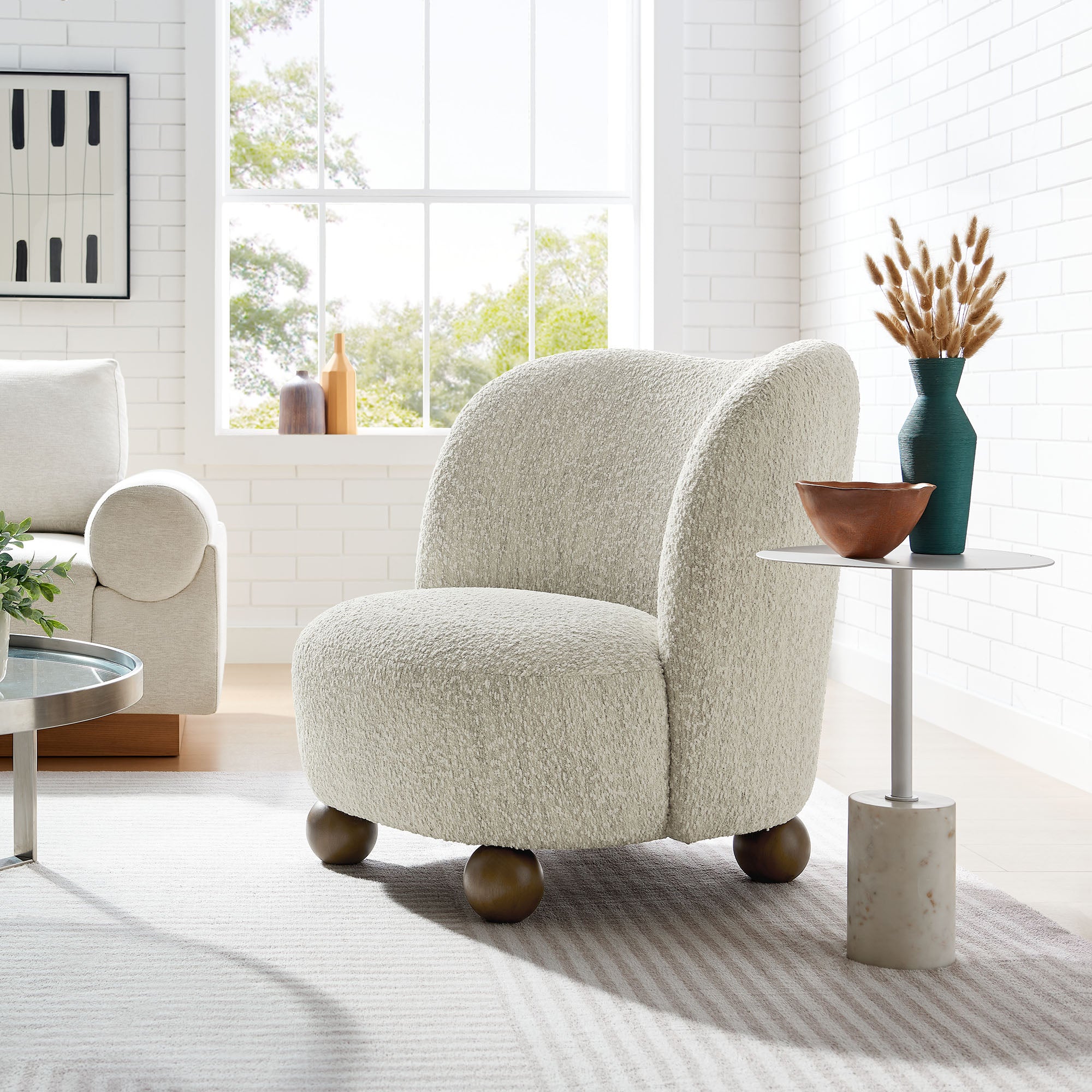 Modway Monroe Boucle Fabric Accent Chair
