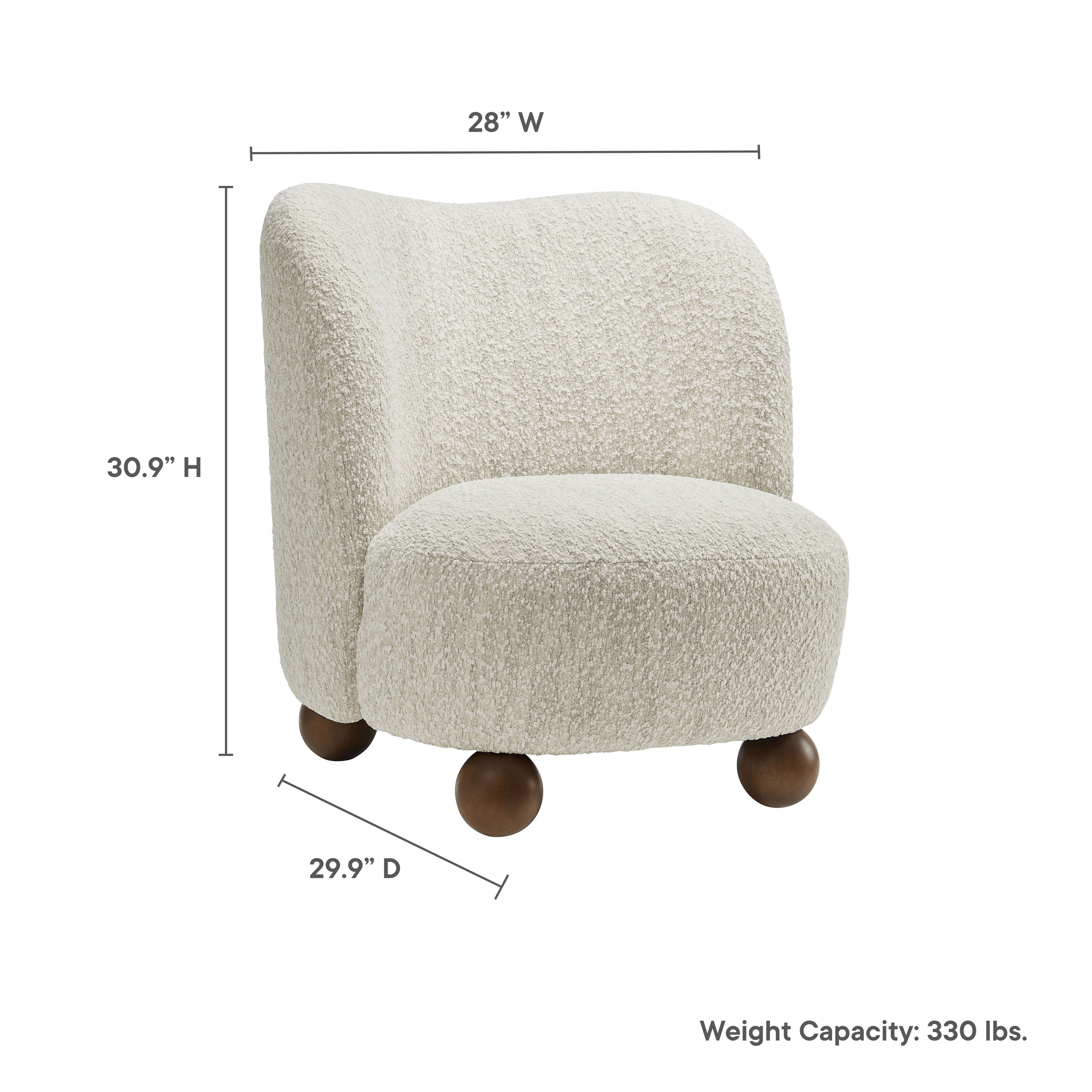 Modway Monroe Boucle Fabric Accent Chair