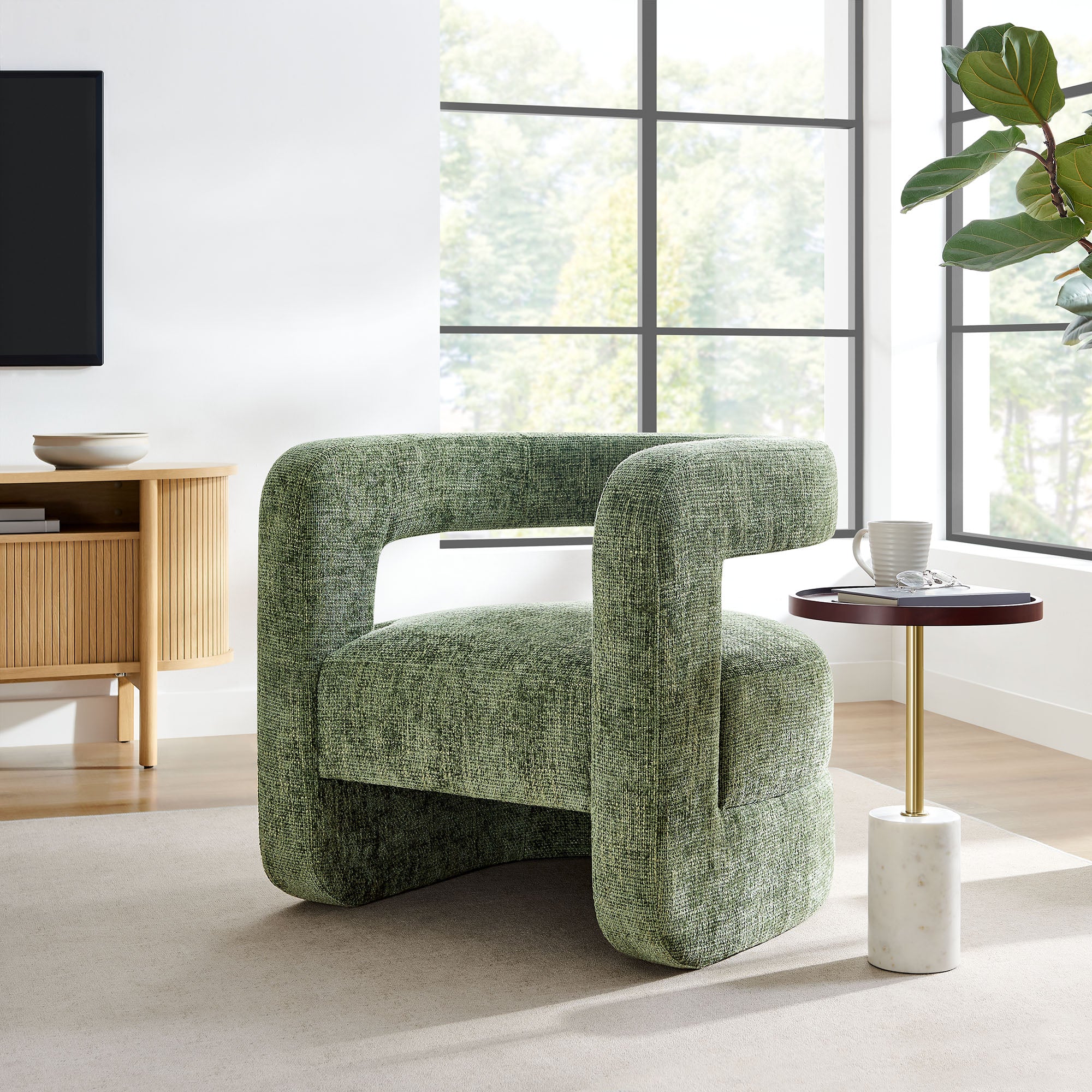 Modway Jaylin Upholstered Chenille Accent Chair