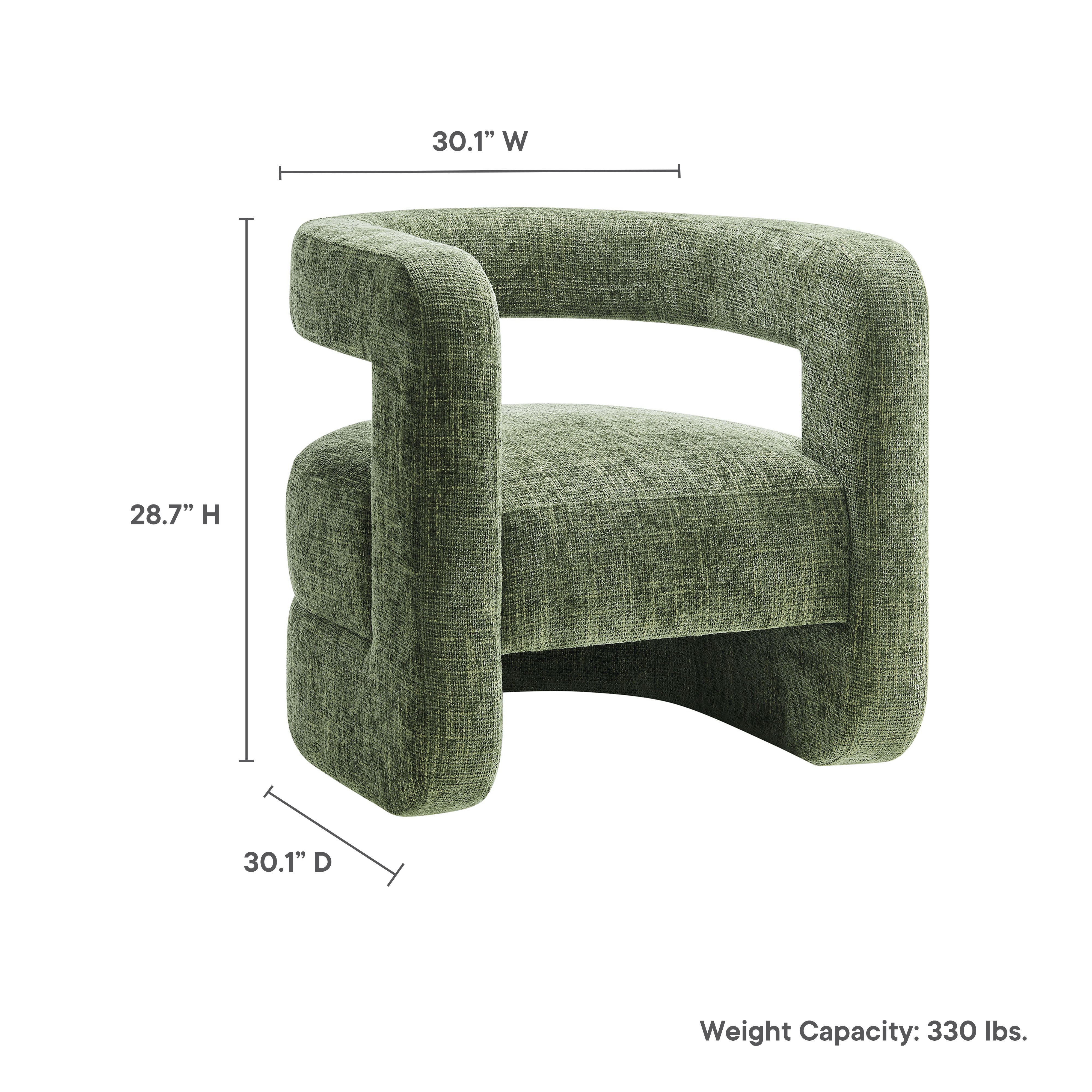 Modway Jaylin Upholstered Chenille Accent Chair