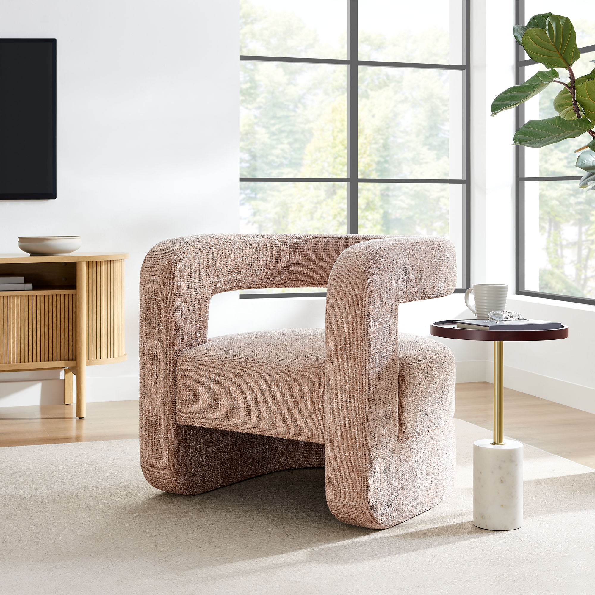 Modway Jaylin Upholstered Chenille Accent Chair