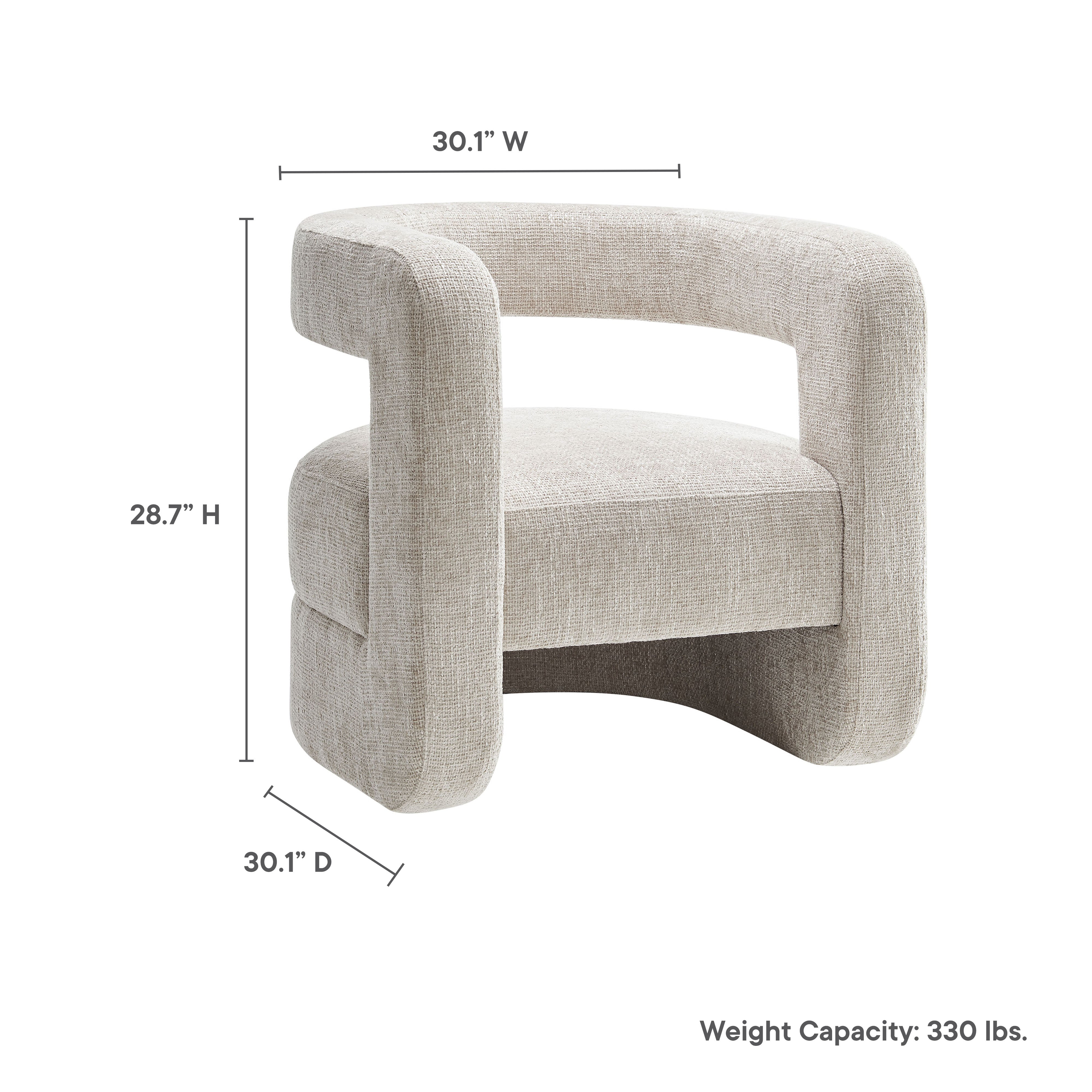 Modway Jaylin Upholstered Chenille Accent Chair