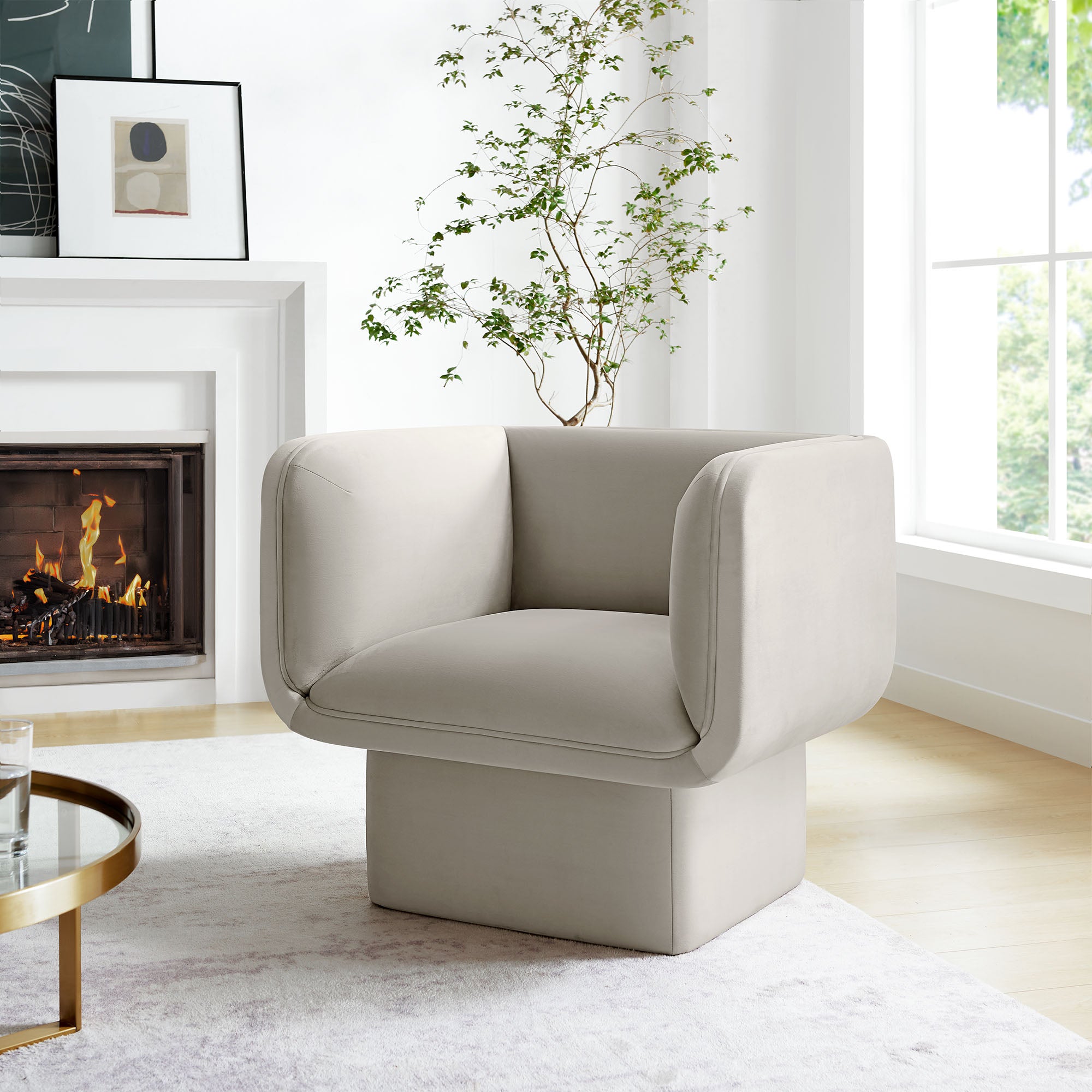 Modway Tate Performance Velvet Accent Chair