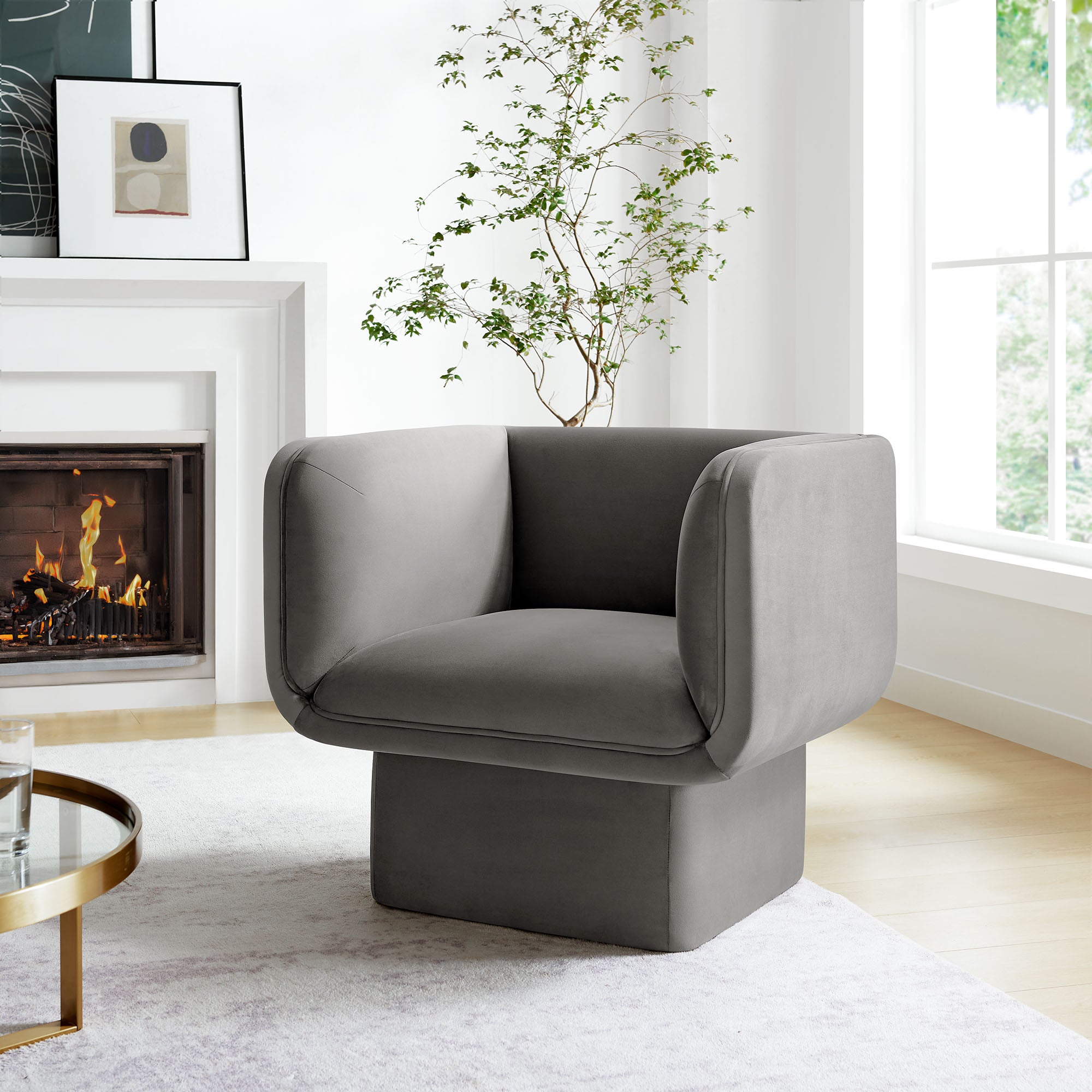 Modway Tate Performance Velvet Accent Chair